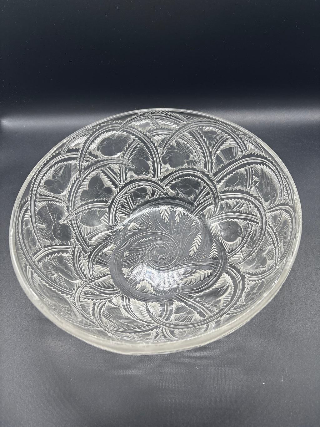 1930's René Lalique Pinsons Finch Bowl