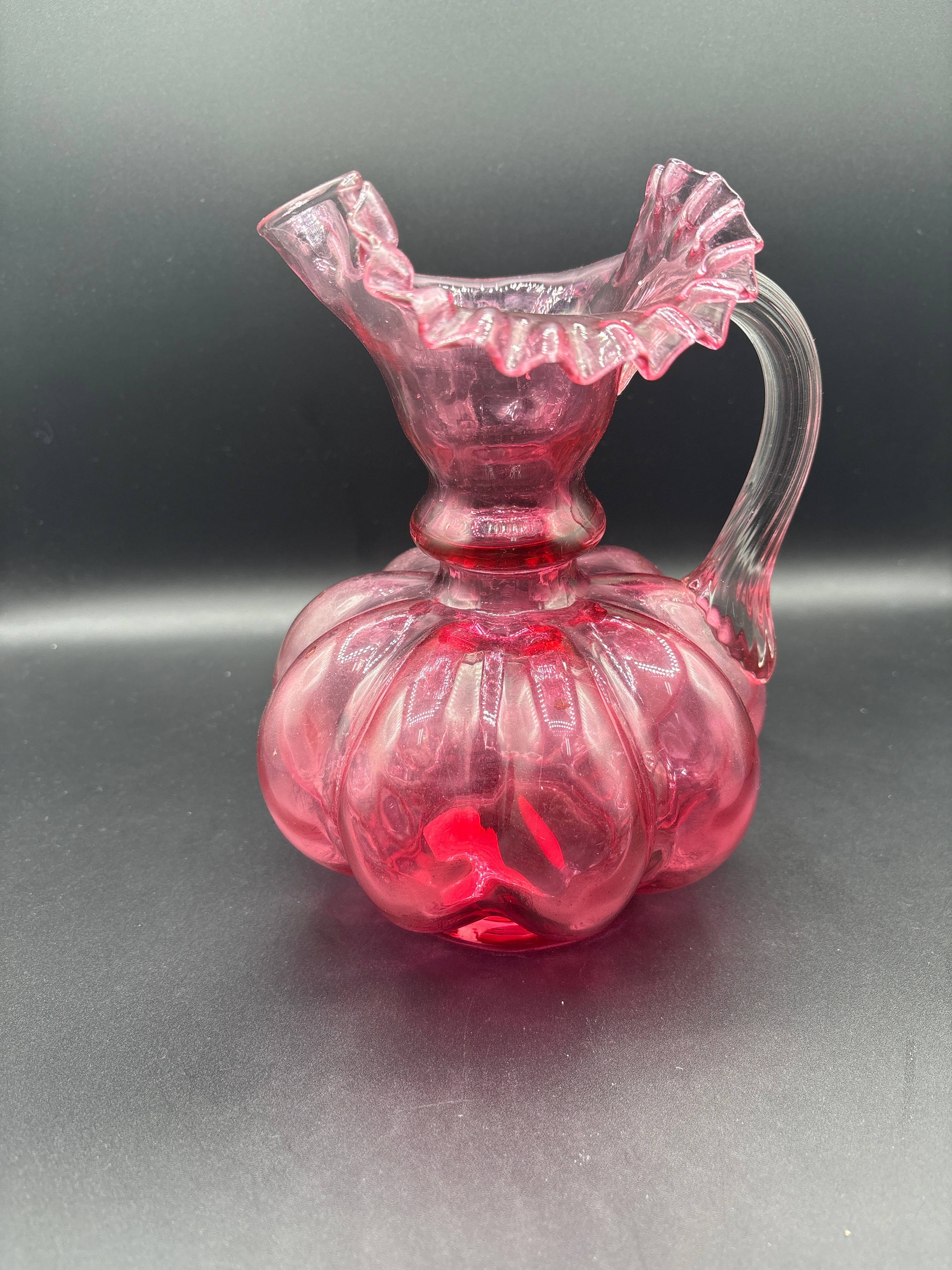 Fenton Cranberry Pitcher