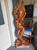 Mermaid Wooden Sculpture