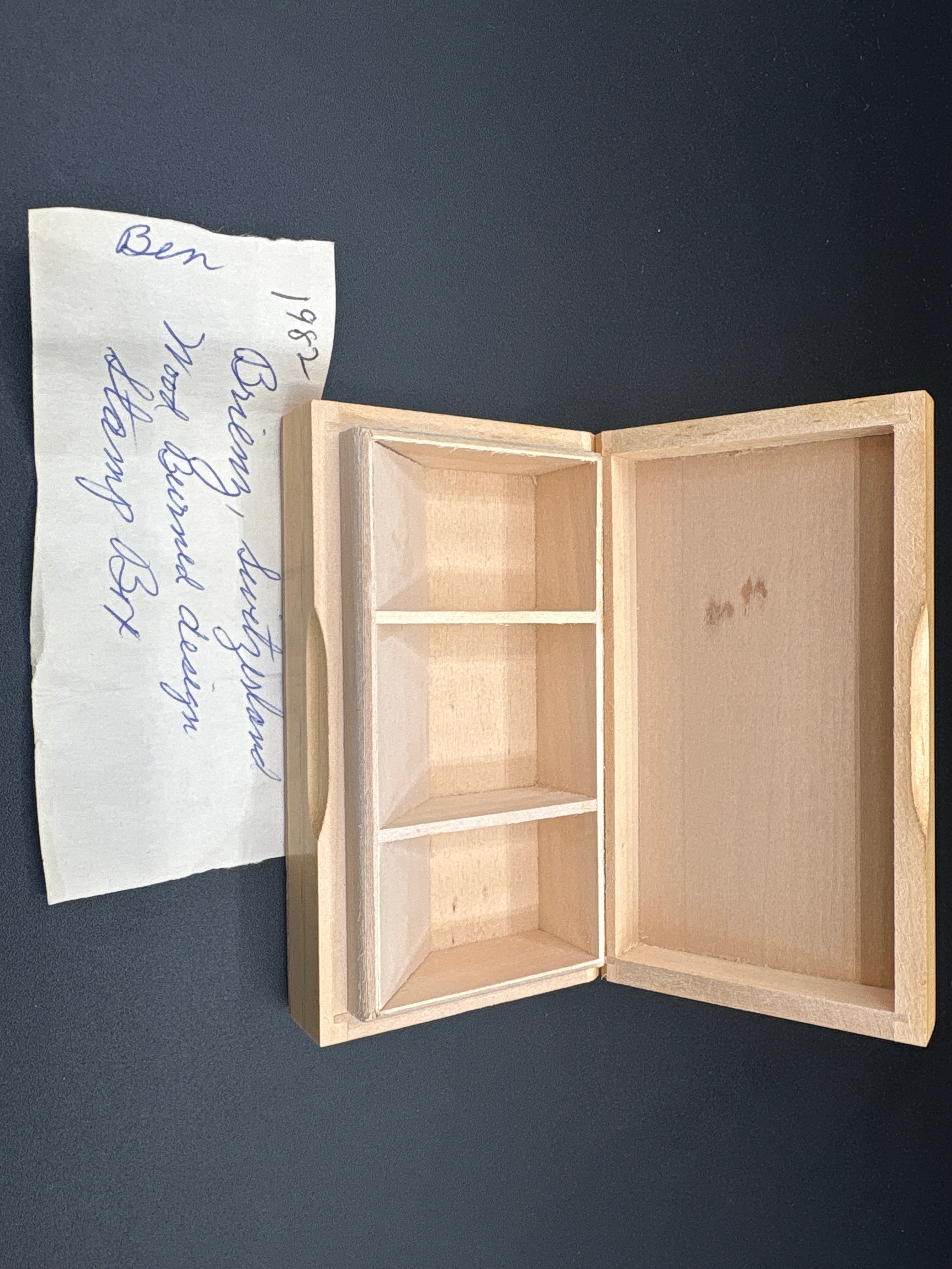 Wood Burned Stamp Box