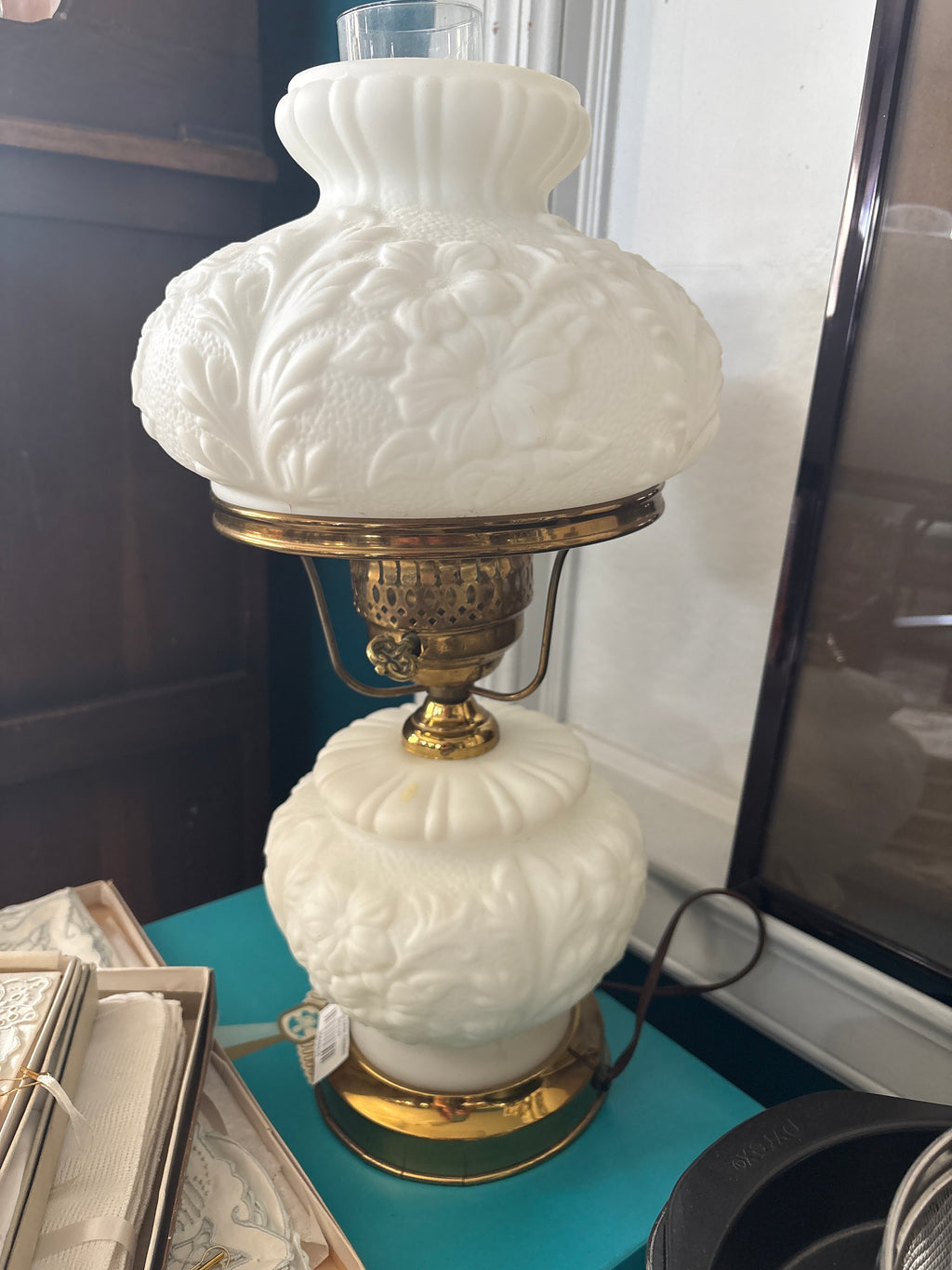 HV Lamp Milk Glass