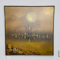 R. Styles Signed Oil Cityscape