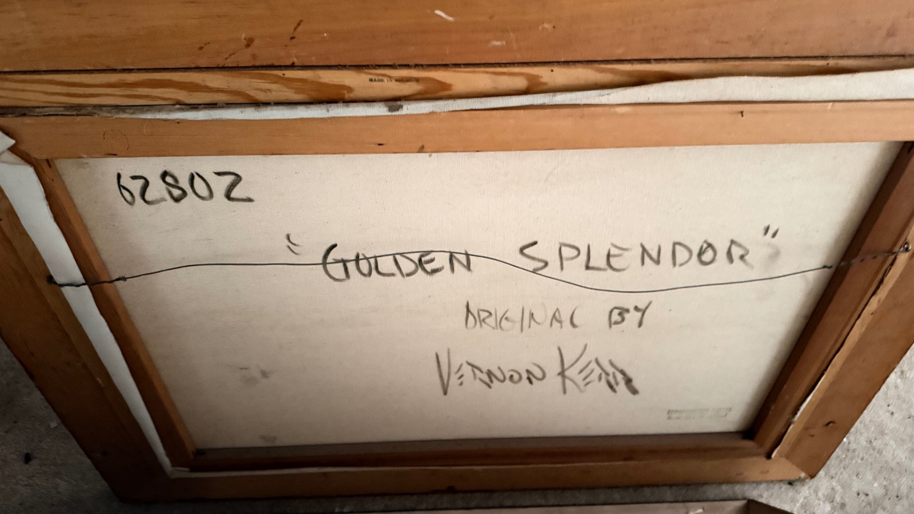 Vernon Kerr "Golden Splendor" Original Signed Painting