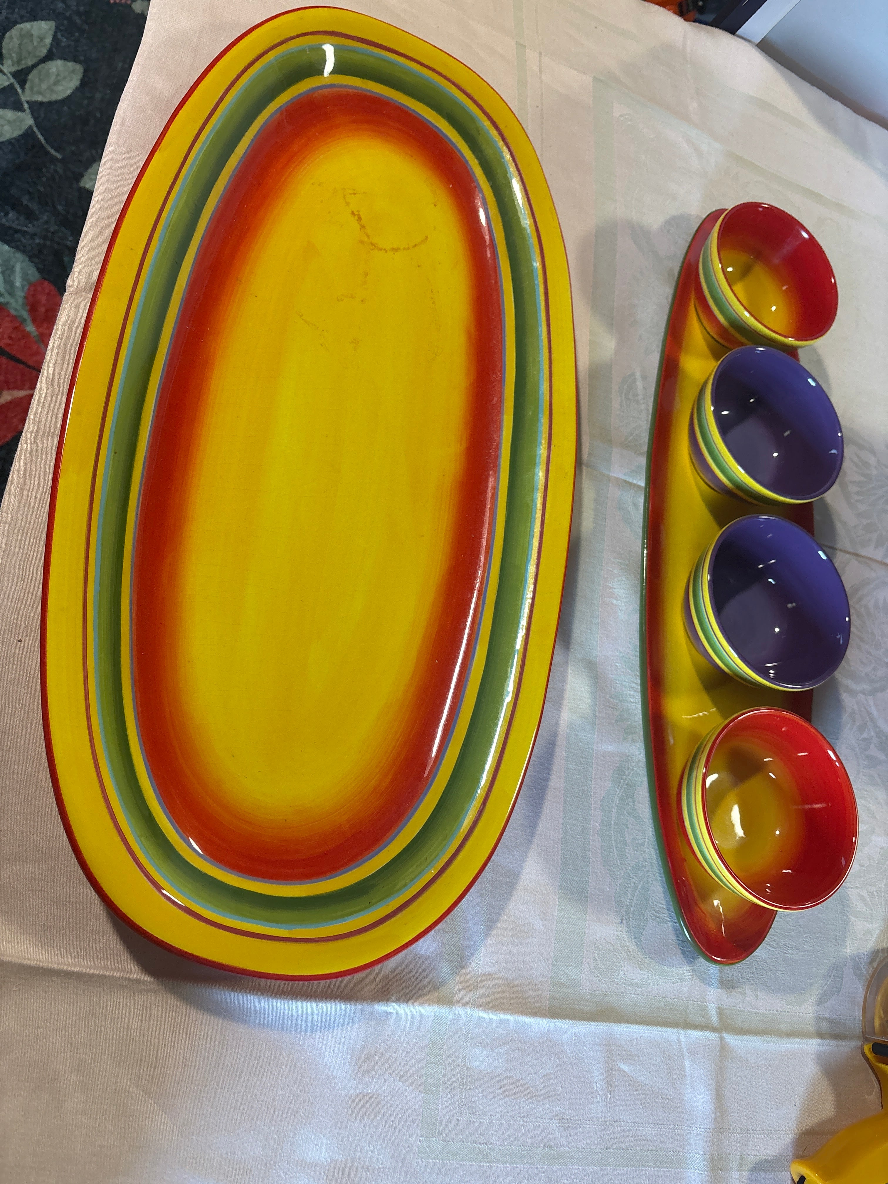 Laurie Gates “sombrero” 6pc Serving set