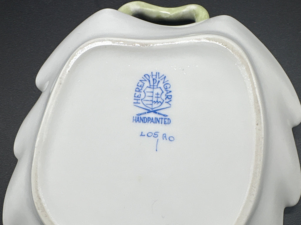 Herend Rothchild Leaf Birds Dish