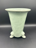 Vintage 3 footed Celadon Vase
