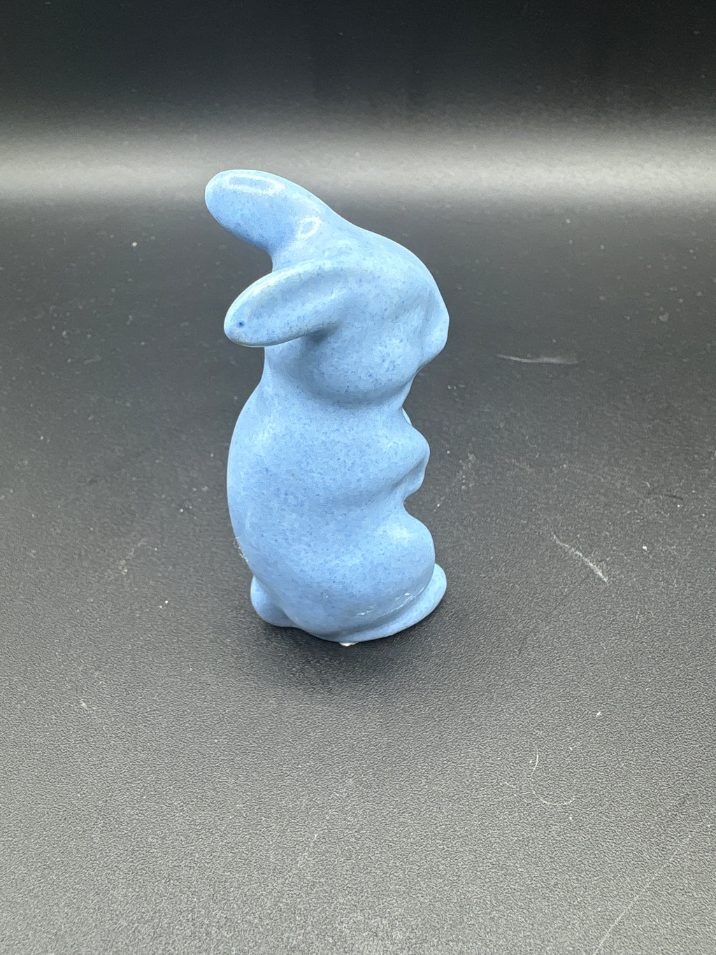 Blue Pottery Bunny