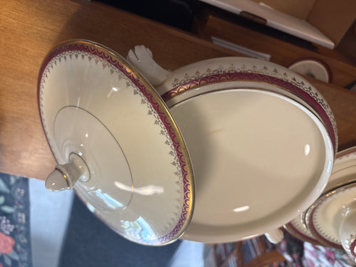 4pc Homer Laughlin "Eggshell Nautilus" Serving Set