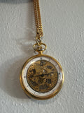 Colibri 17 Jewel Swiss Incabloc Skeleton Pocket Watch