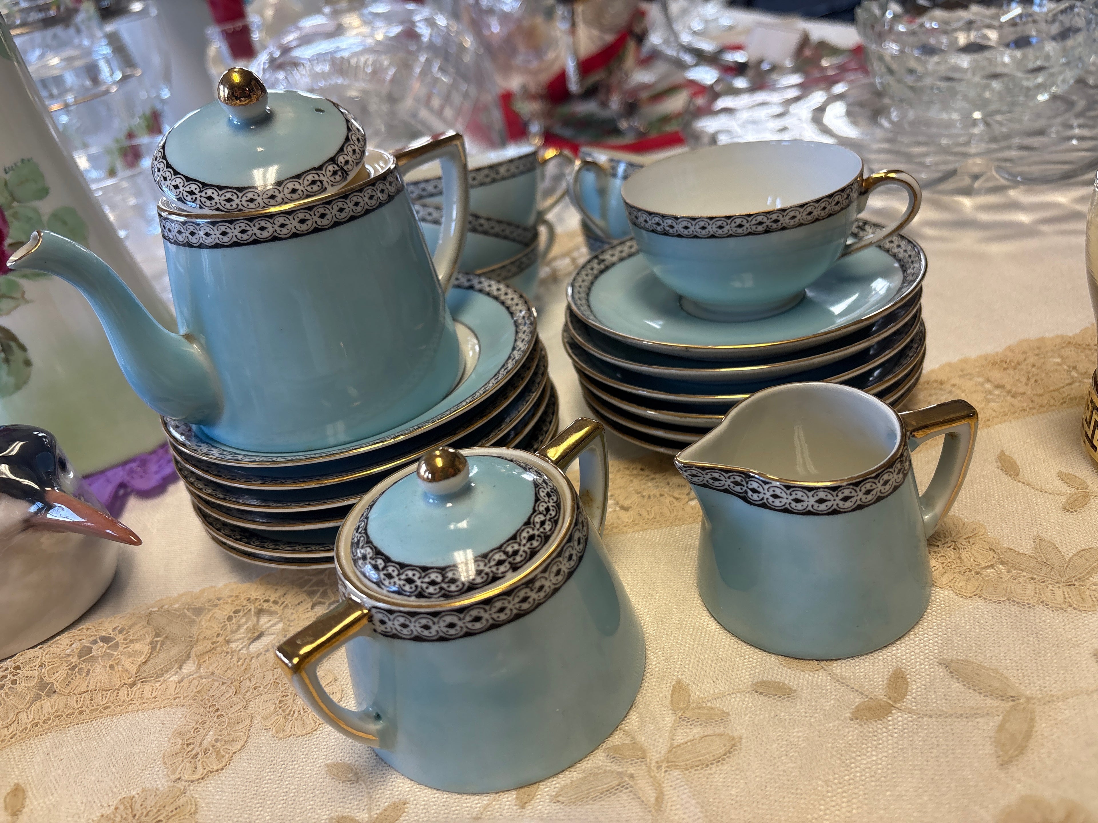 Noritake Beaumont Cons Hand painted Coffee set