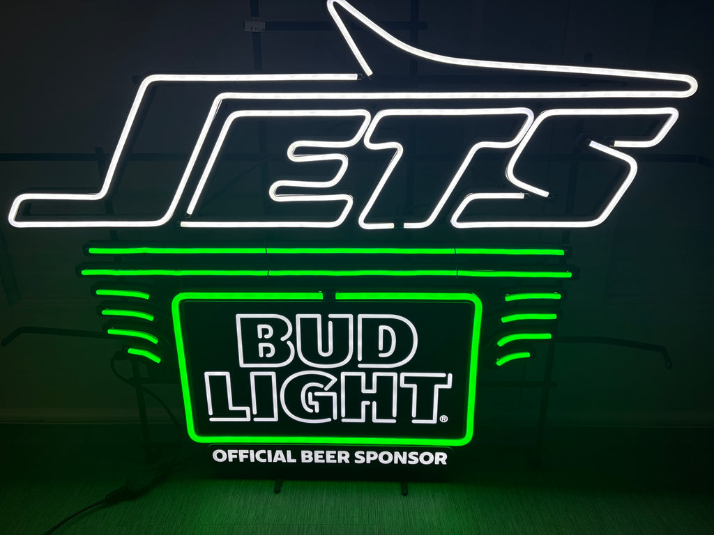 Bud Light Jets Neon Sign
