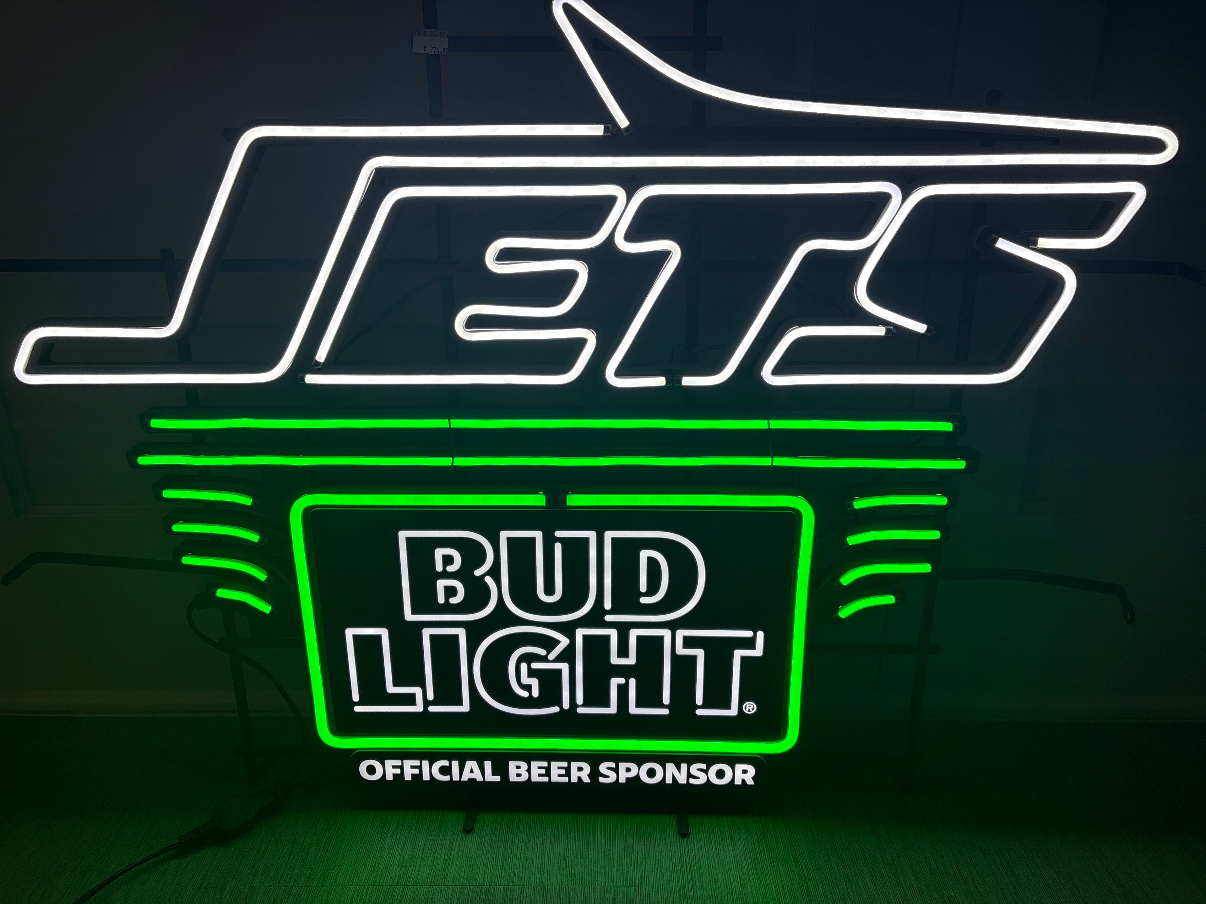 Bud Light Jets Neon Sign