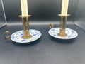 Royal Copenhagen Blue Fluted Chamberstick Set