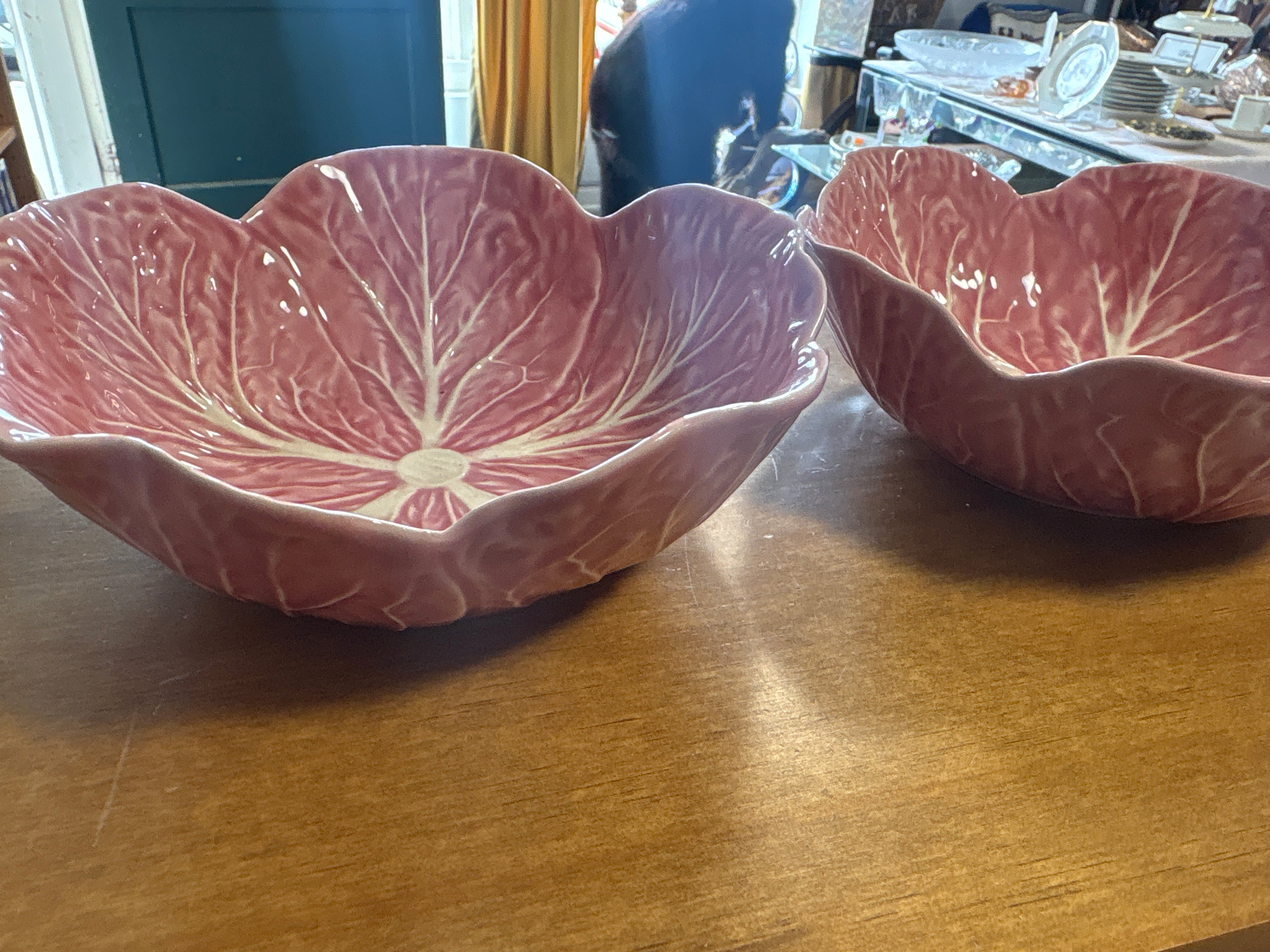 Pink Ceramic Cabbage Bowl