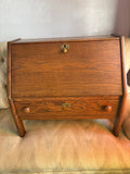 Vintage Oak Secretary Desk