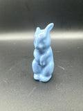 Blue Pottery Bunny