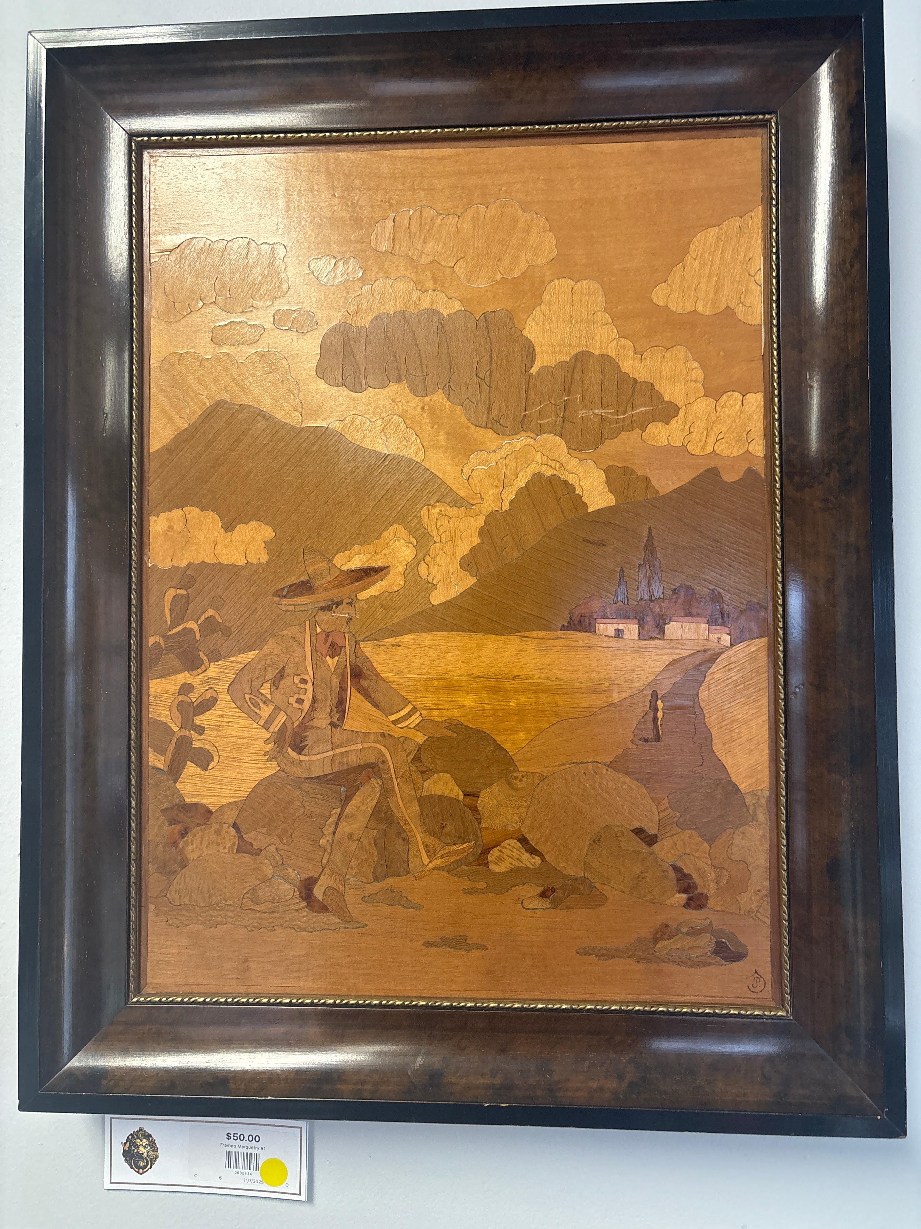 Framed Marquetry #1
