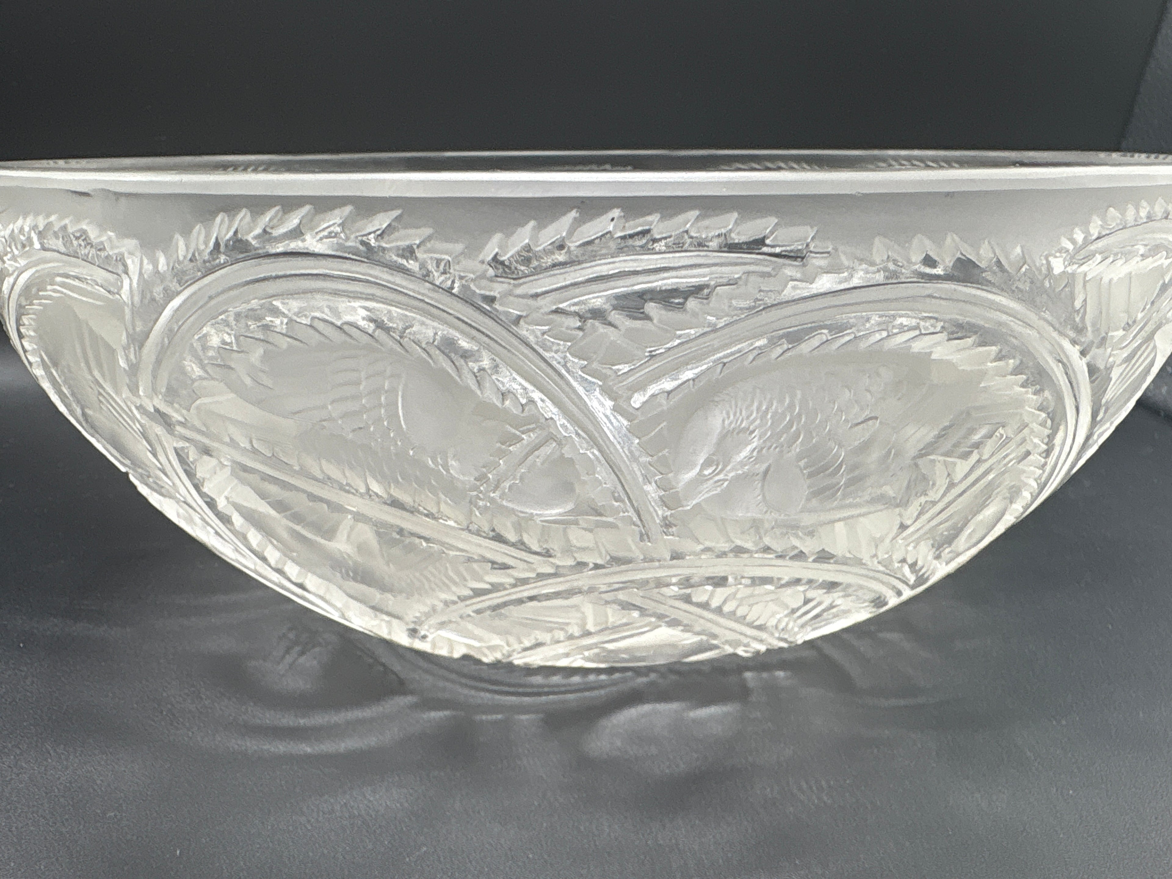 1930's René Lalique Pinsons Finch Bowl