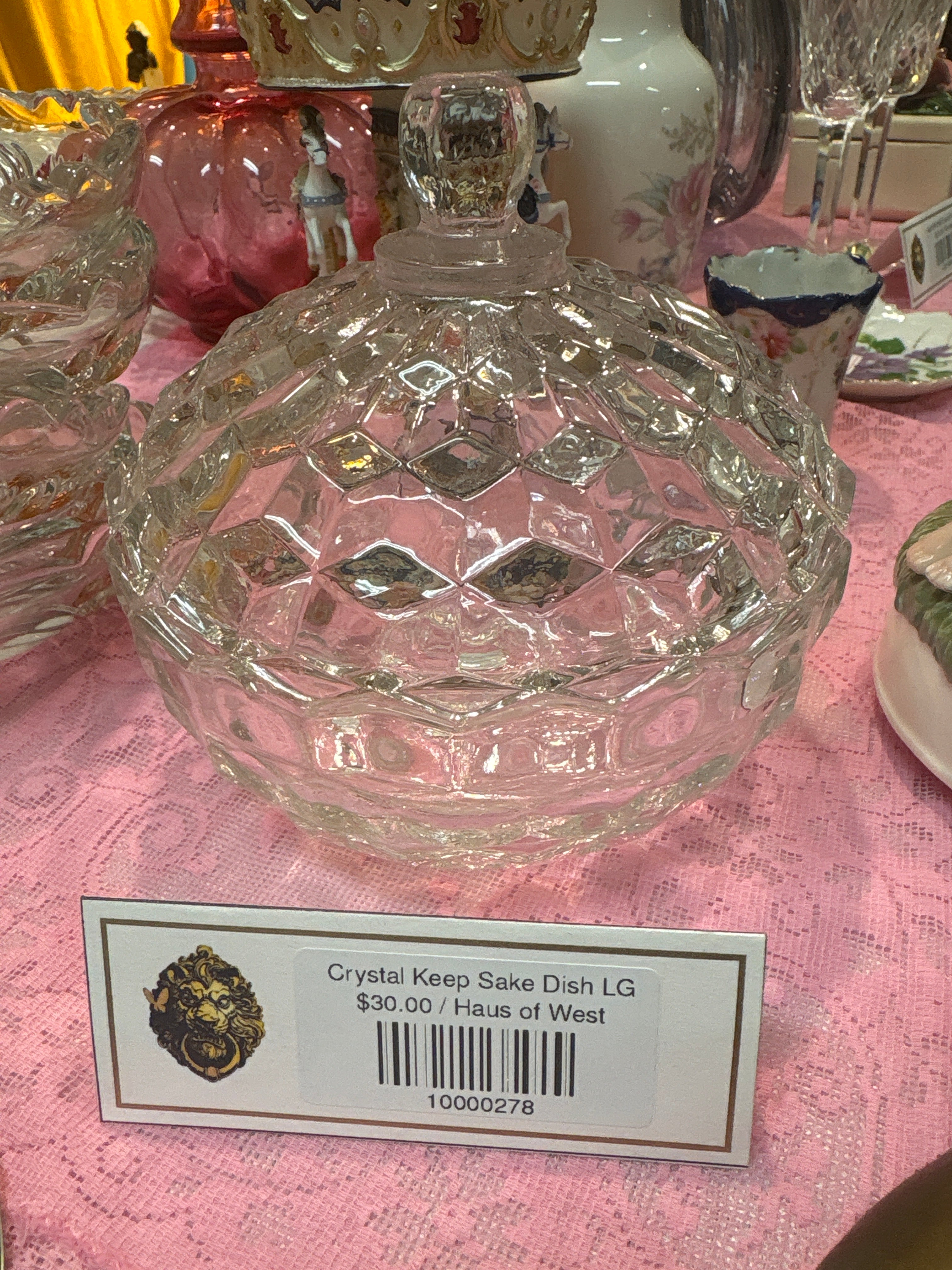 Crystal Keep Sake Dish LG