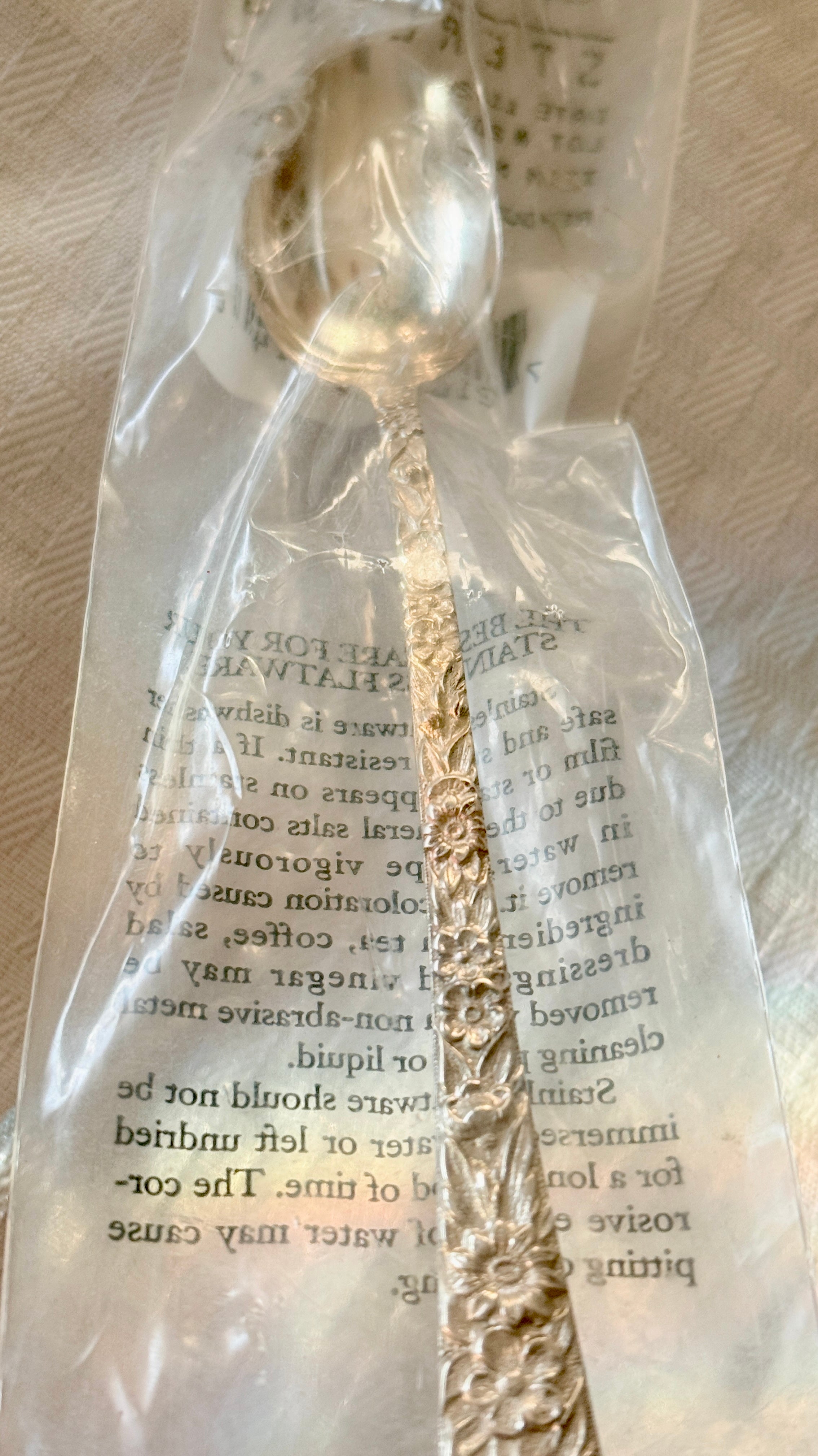 NEW - Lenox - Kirk Stieff Sterling Repousse Iced Tea Spoon