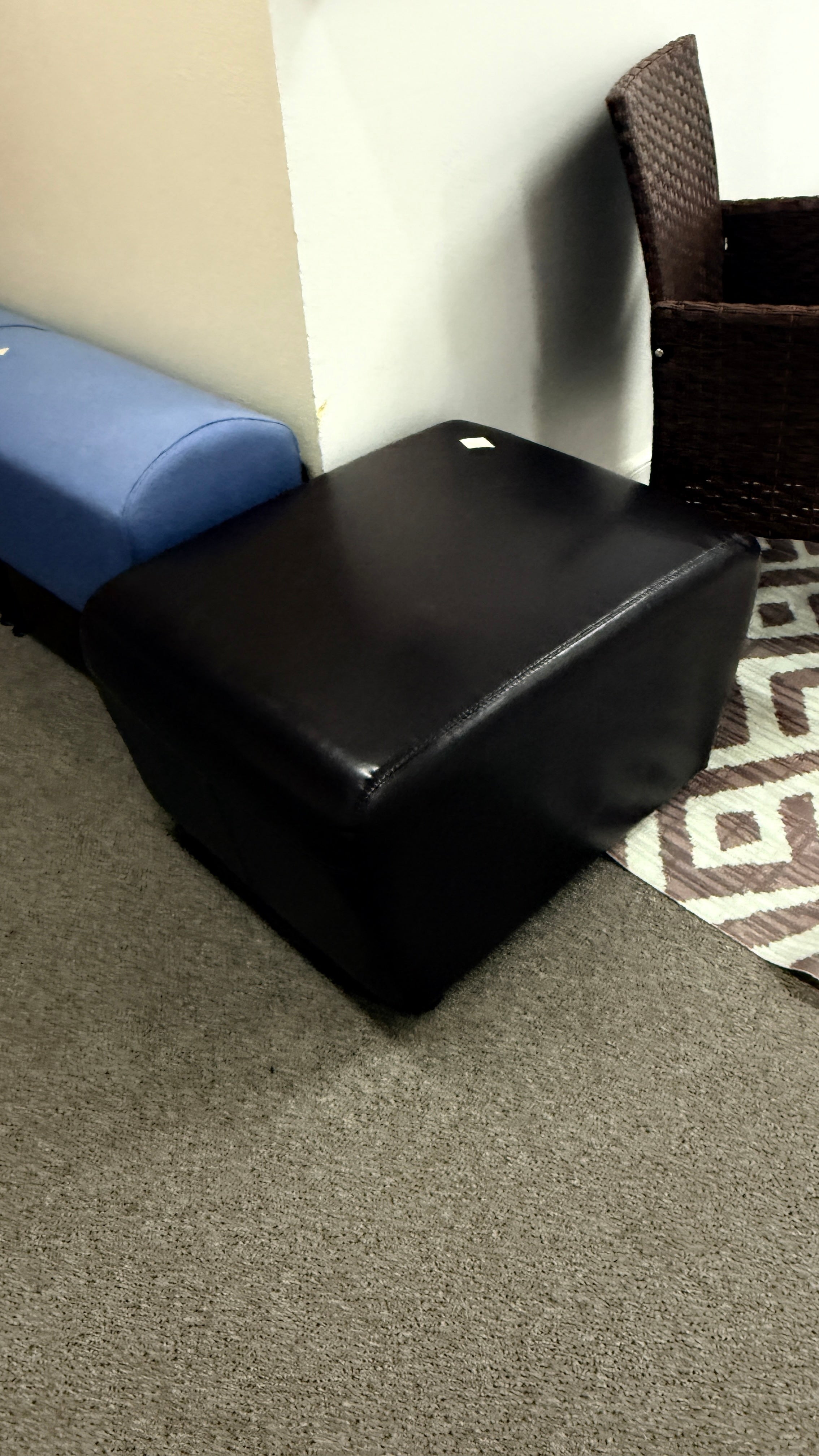 Braxton Leather Ottoman