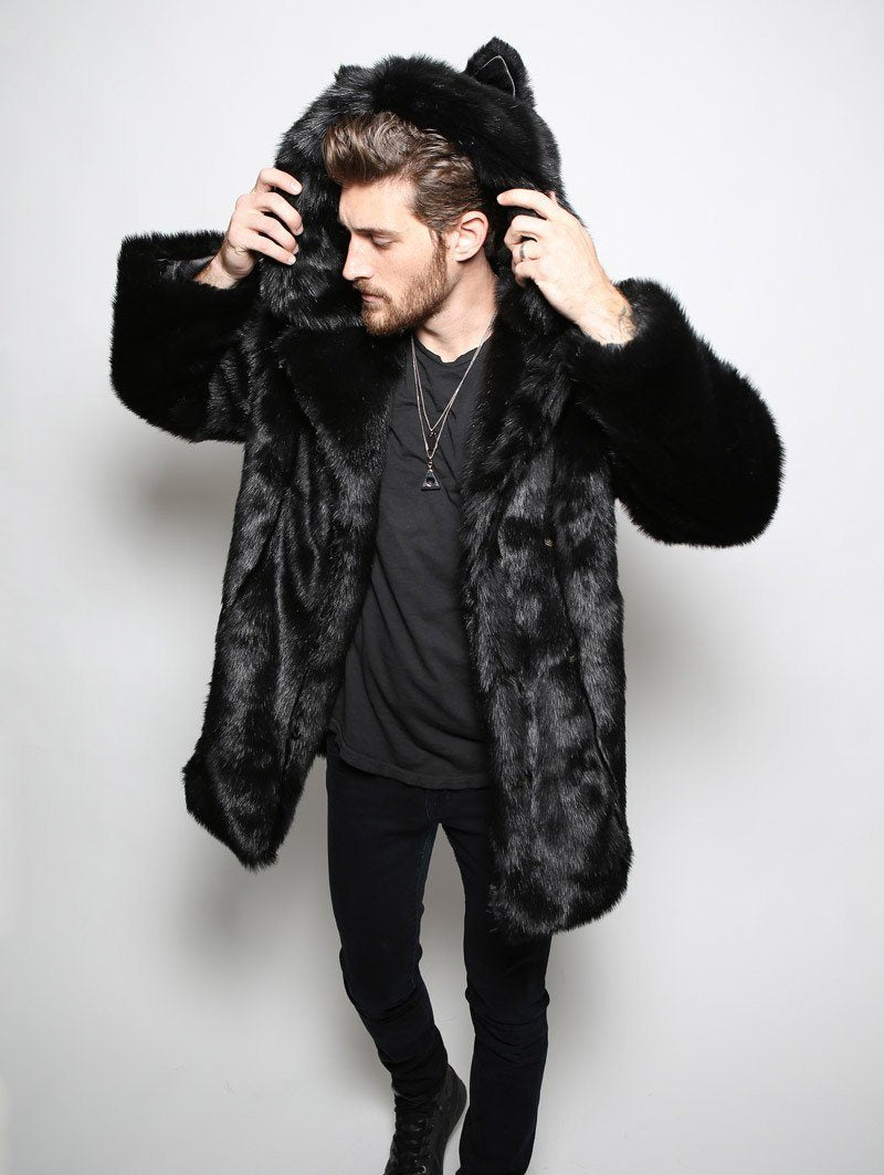Spirithoods Faux Fur Panther Coat