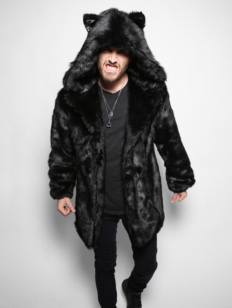 Spirithoods Faux Fur Panther Coat