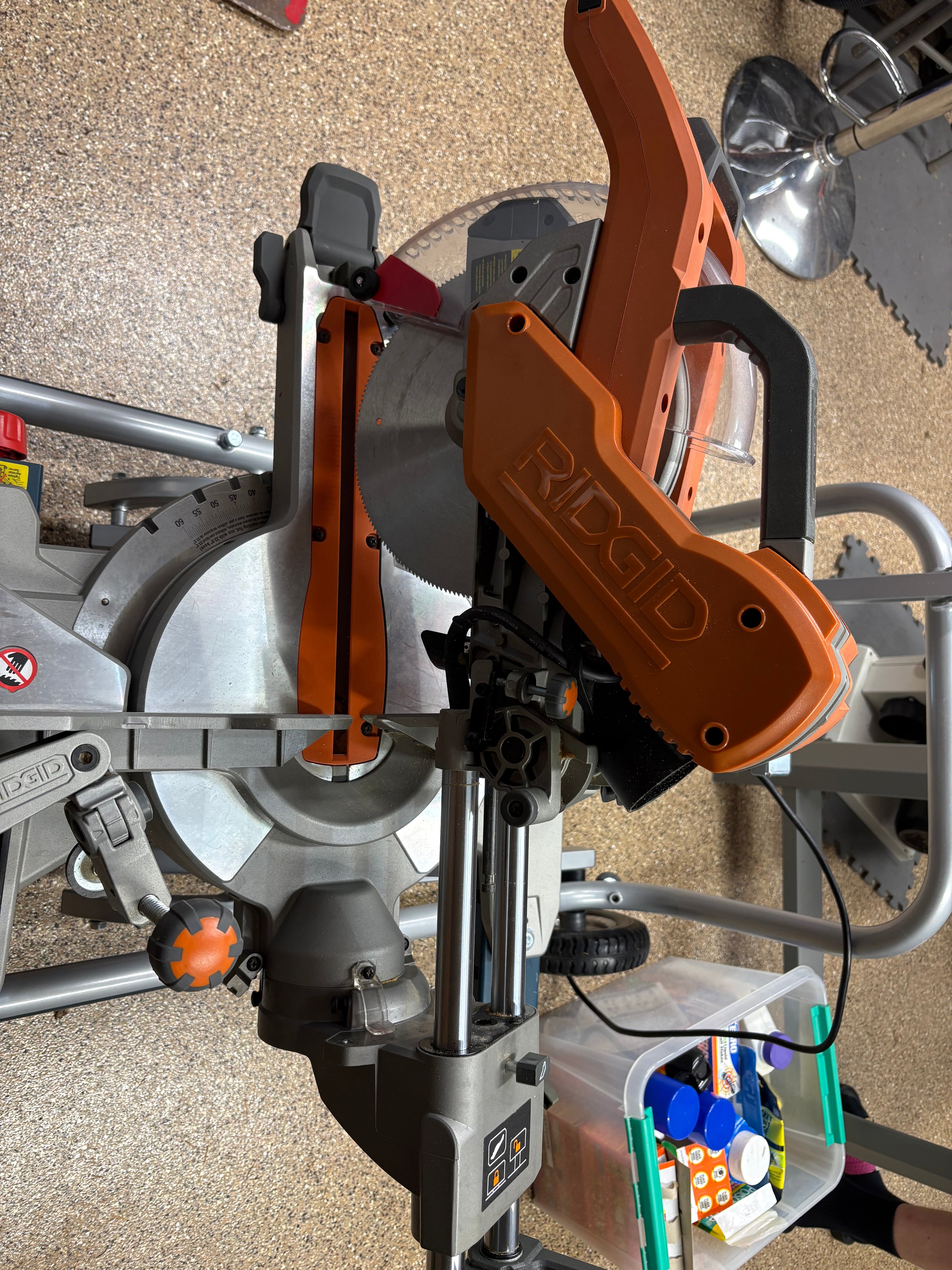 Rigid MS255SR 10” Dual Bevel Compound Miter Saw w/BOSCH T4B Gravity Rise