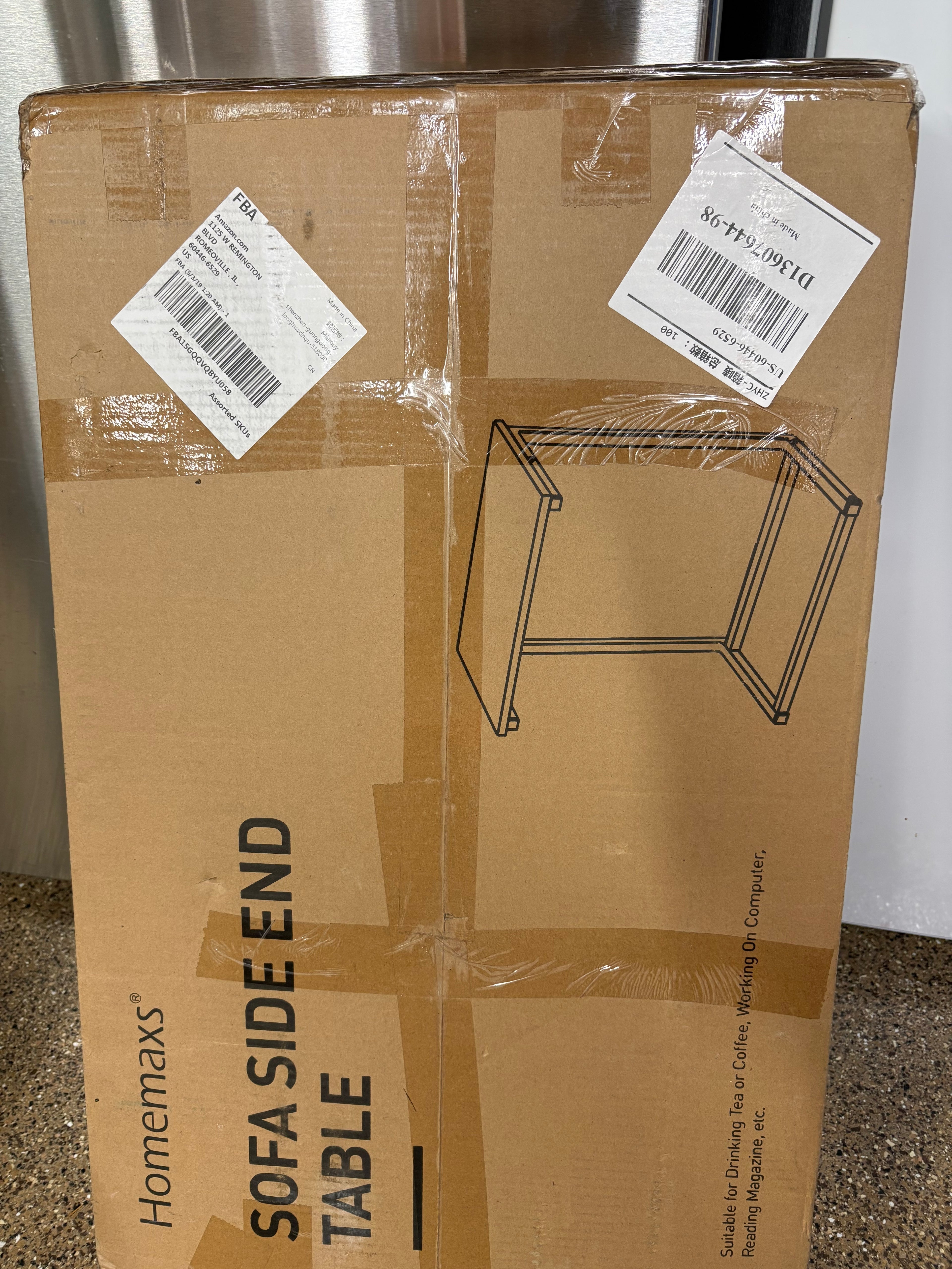 Homemaxs Sofa Side End Table