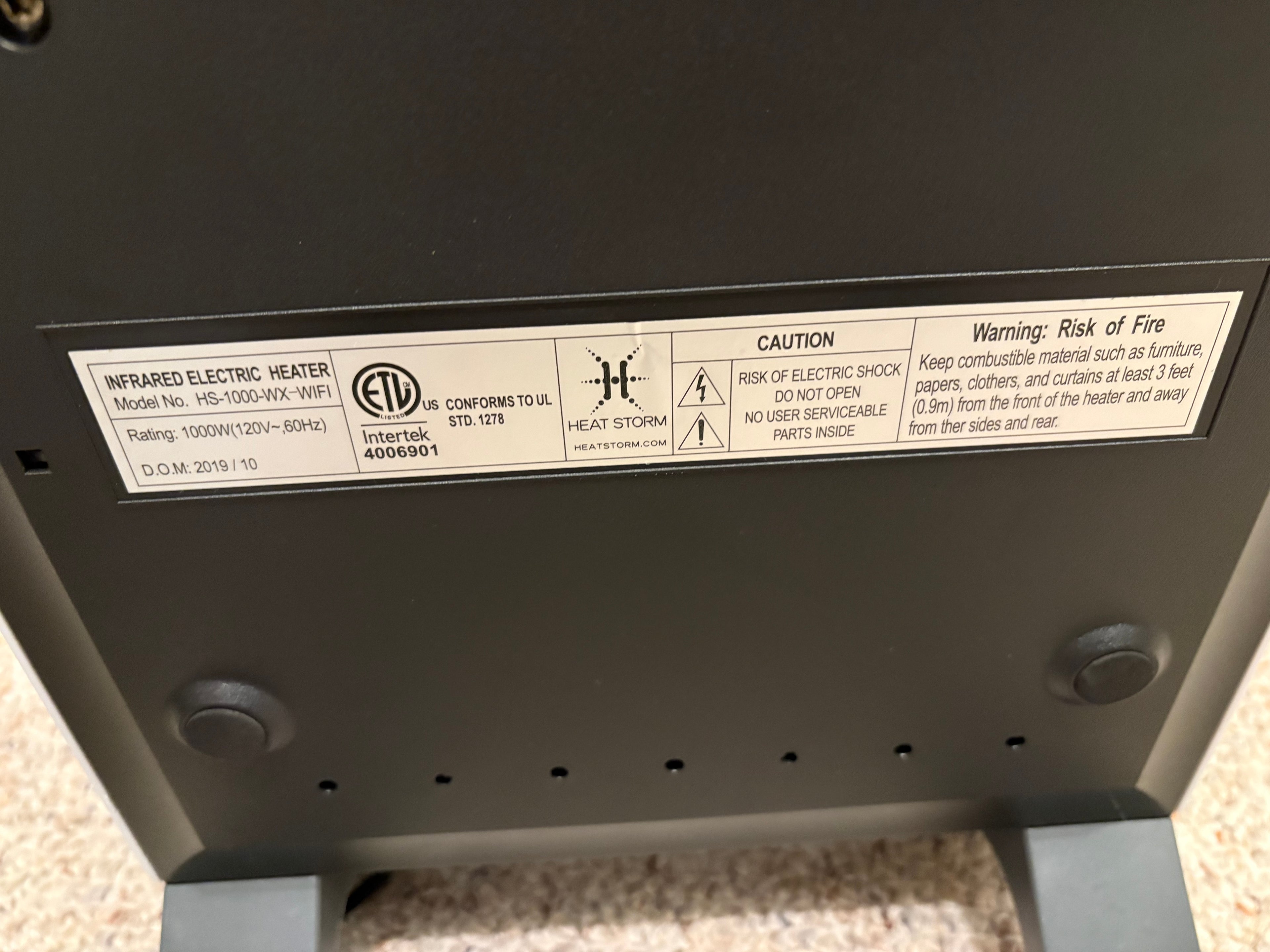 HeatStorm Infrared Smart Heater w/WiFi