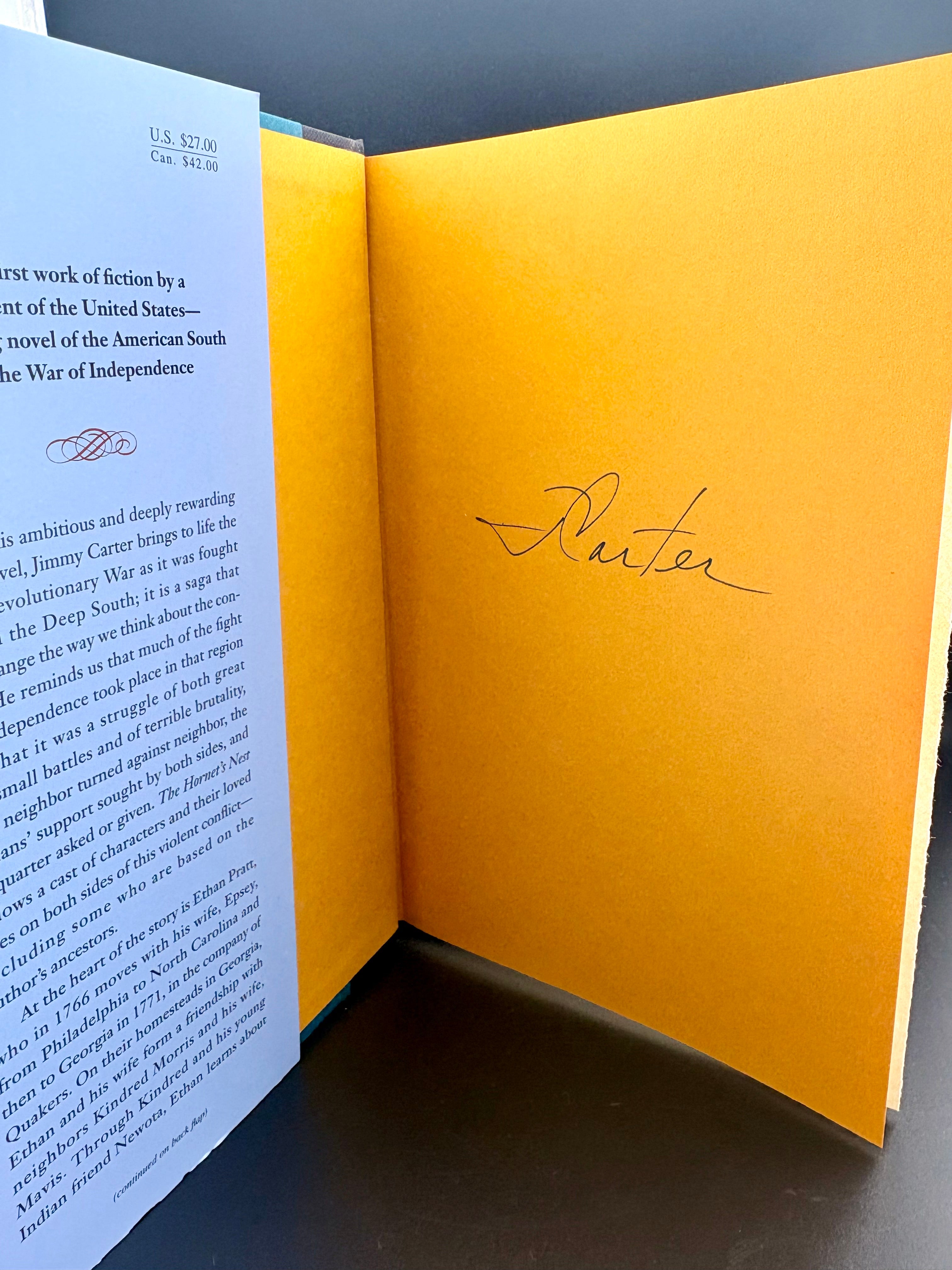 JIMMY CARTER signed THE HORNET'S NEST 2003 HardCover 1st Edition Book COA