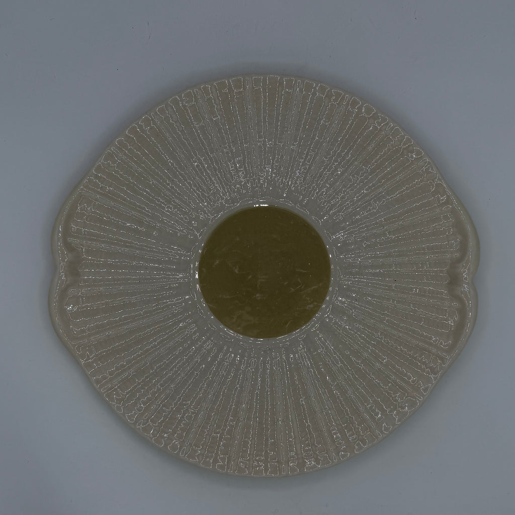 10" Belleek Neptune Handled Cake Plate (Ireland)