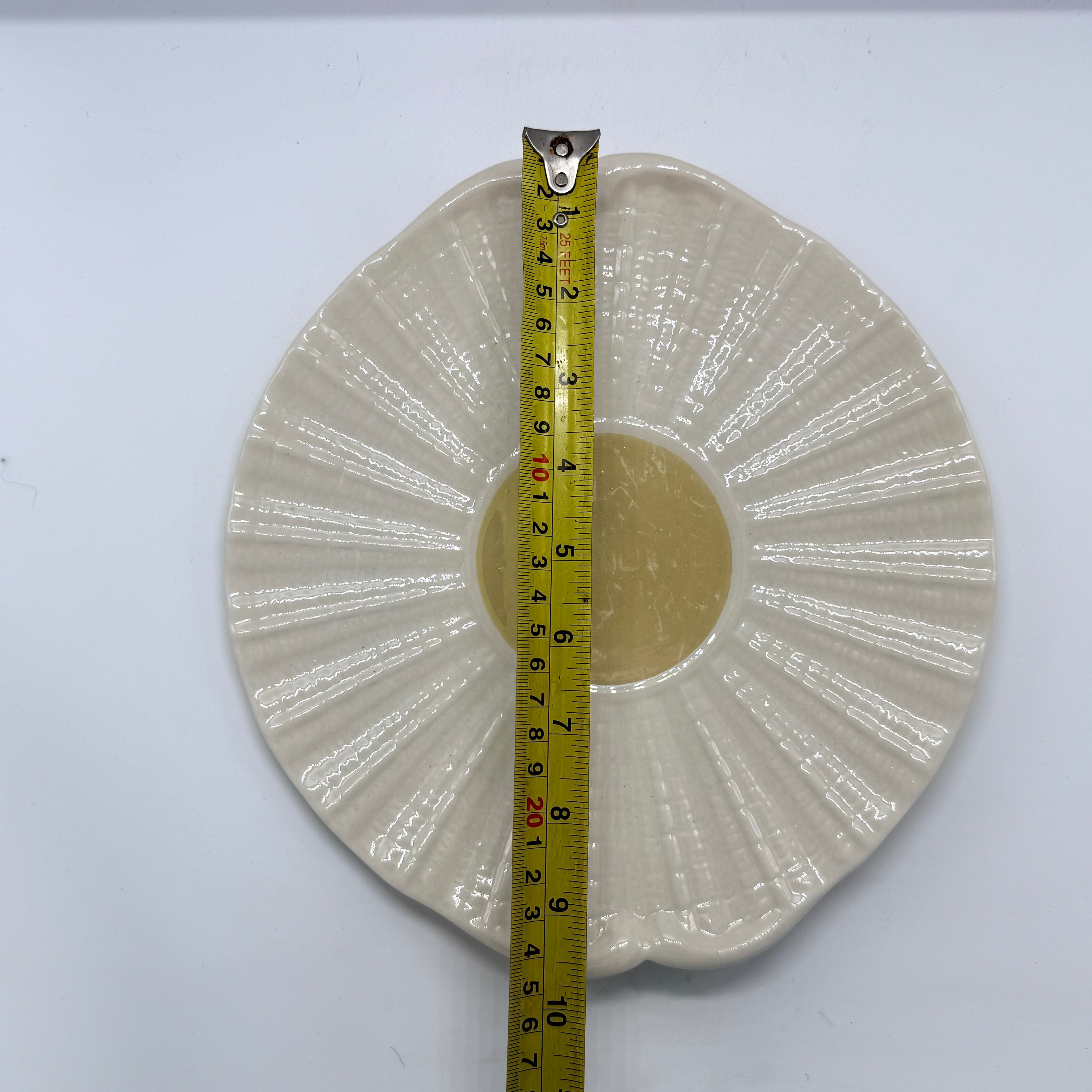 10" Belleek Neptune Handled Cake Plate (Ireland)