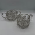 Antique Crystal Sugar and Creamer Set