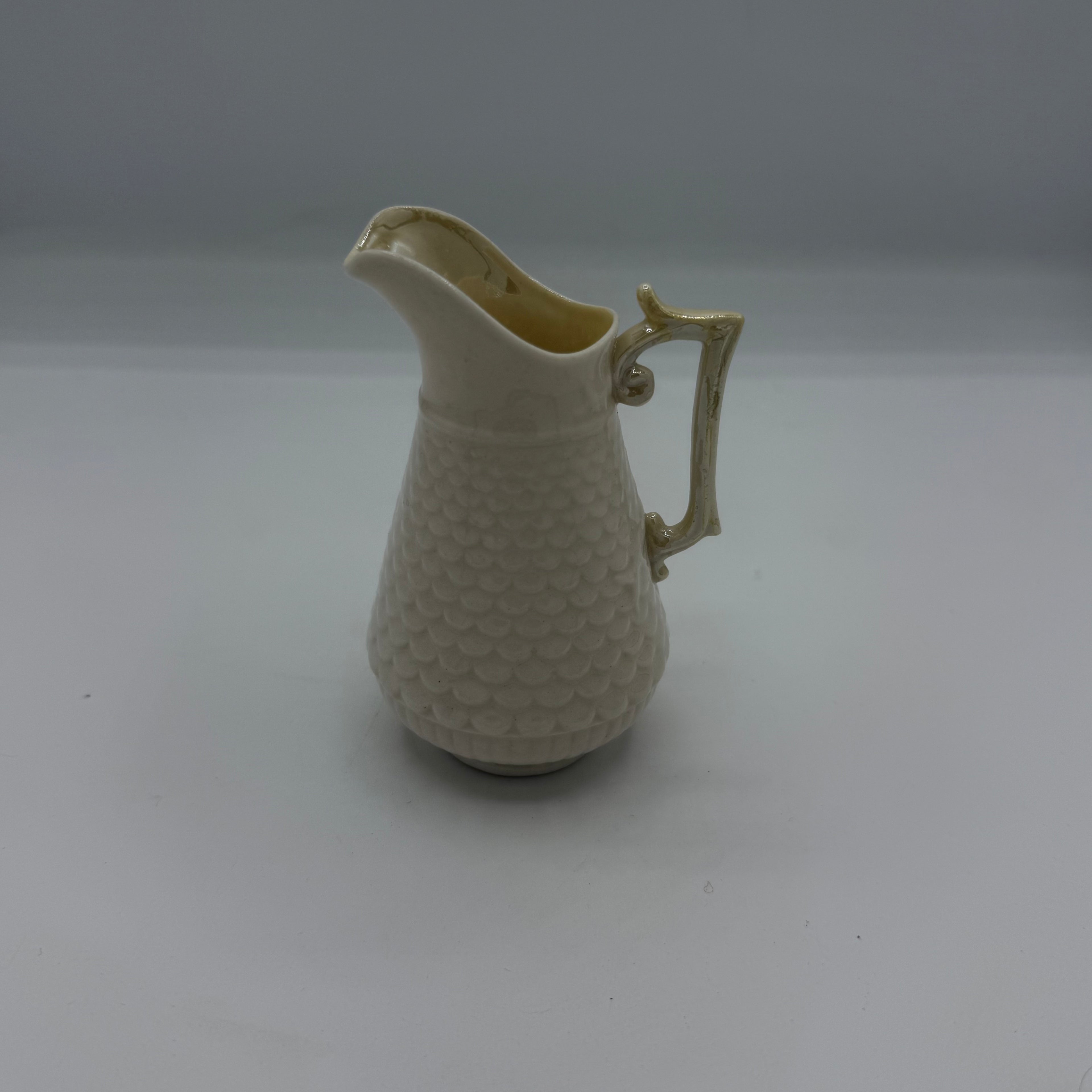 Belleek Irish Porcelain Fish Scale Creamer