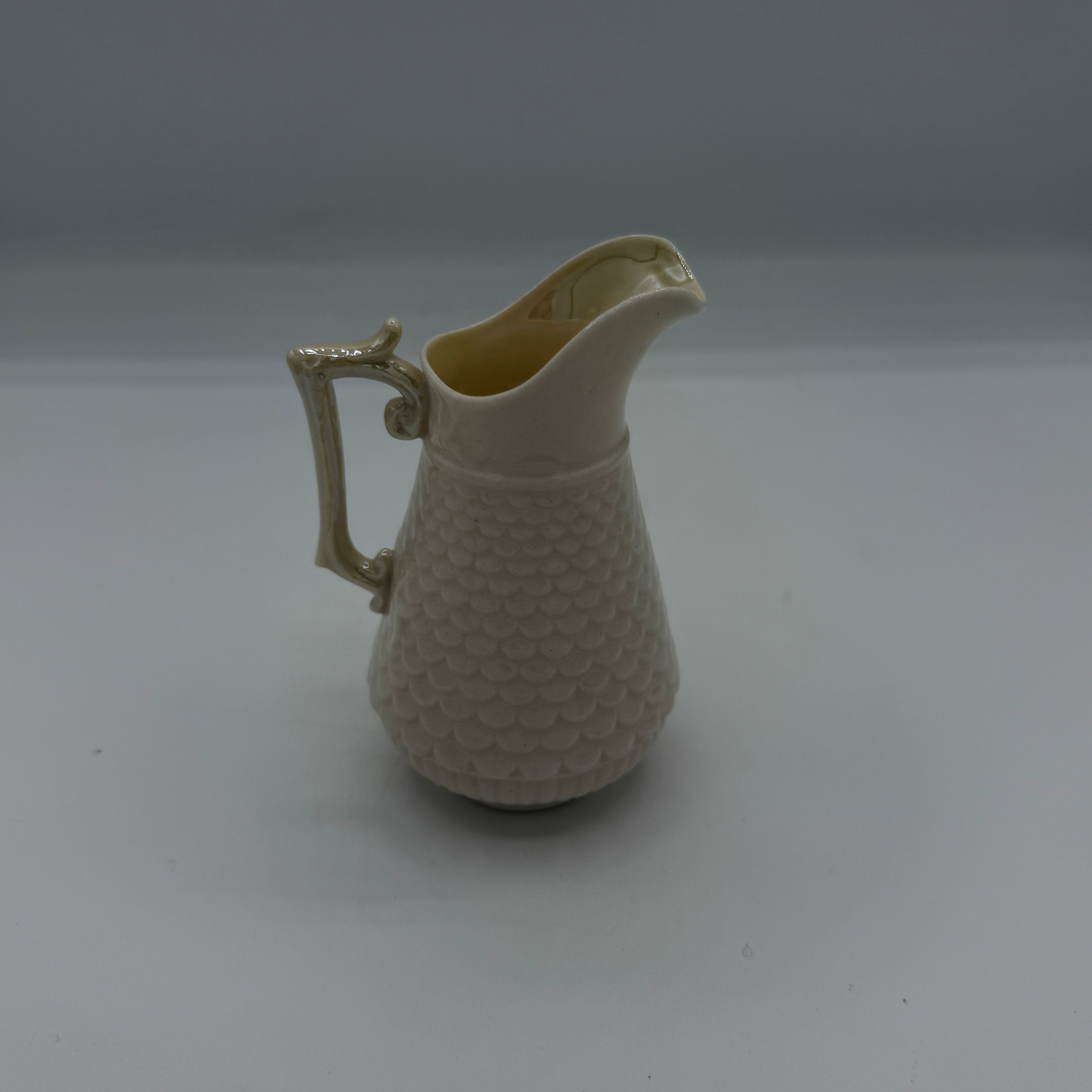 Belleek Irish Porcelain Fish Scale Creamer