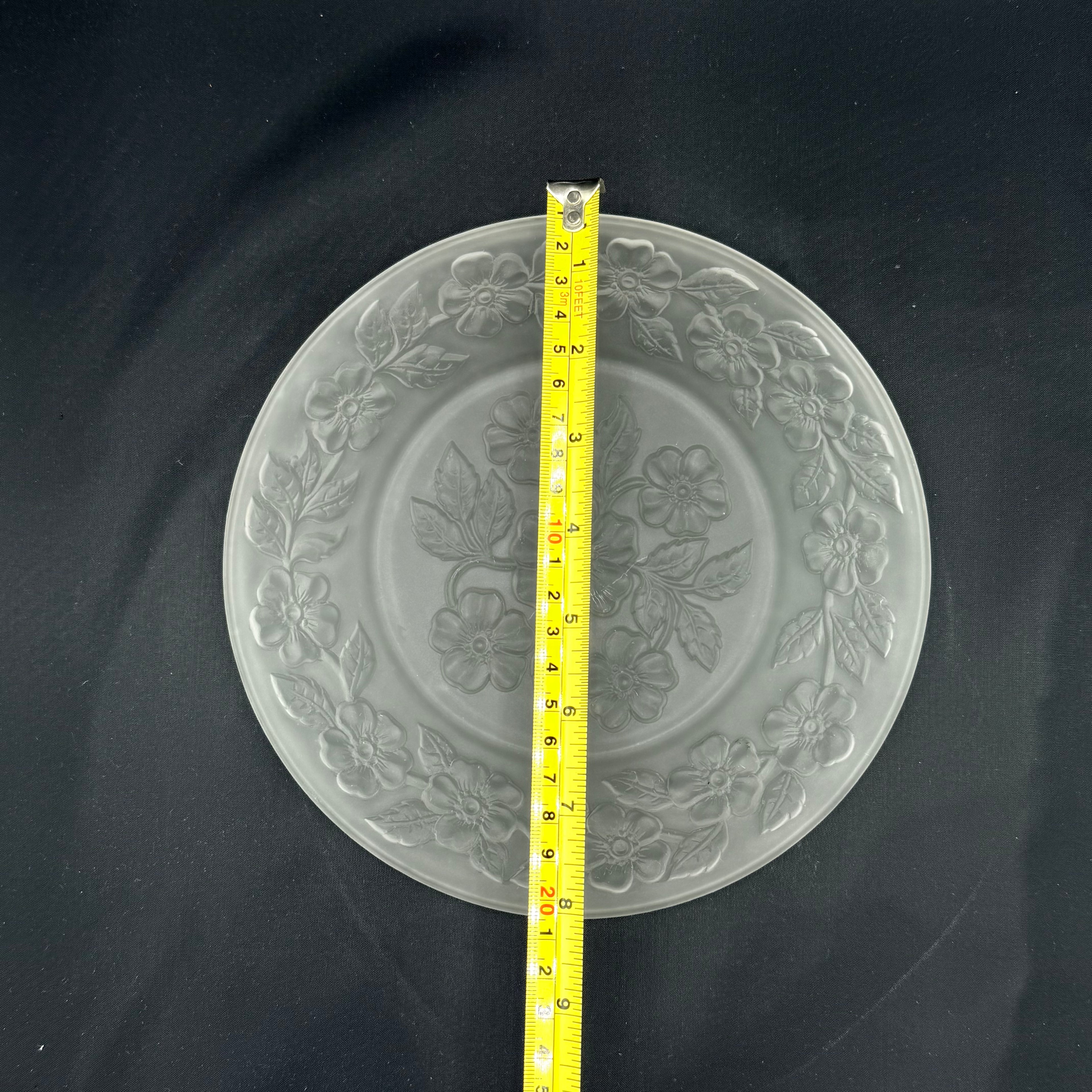 Apple Blossom Frosted Plate