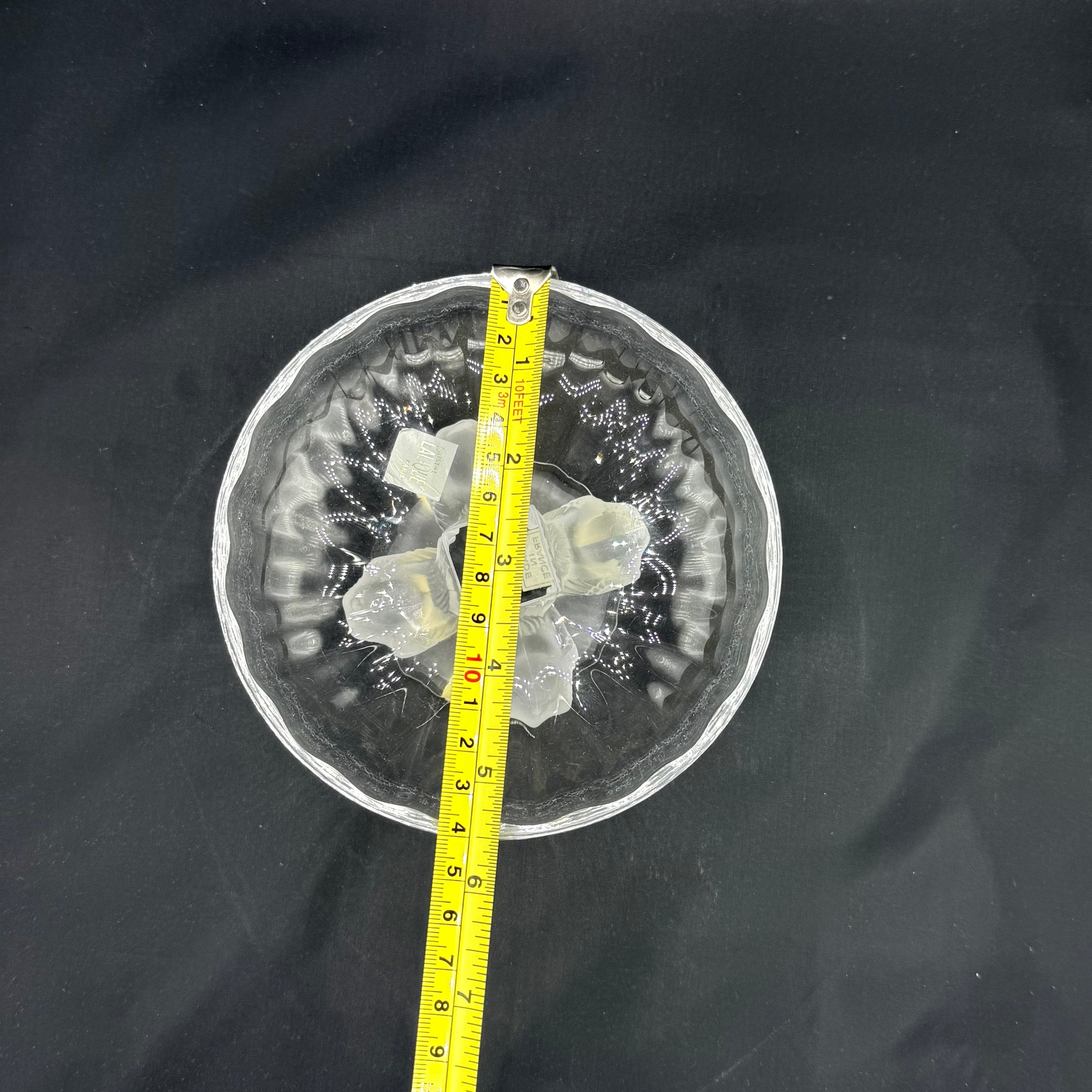 Lalique "Nogent" Crystal Pedestal Bowl w/Birds