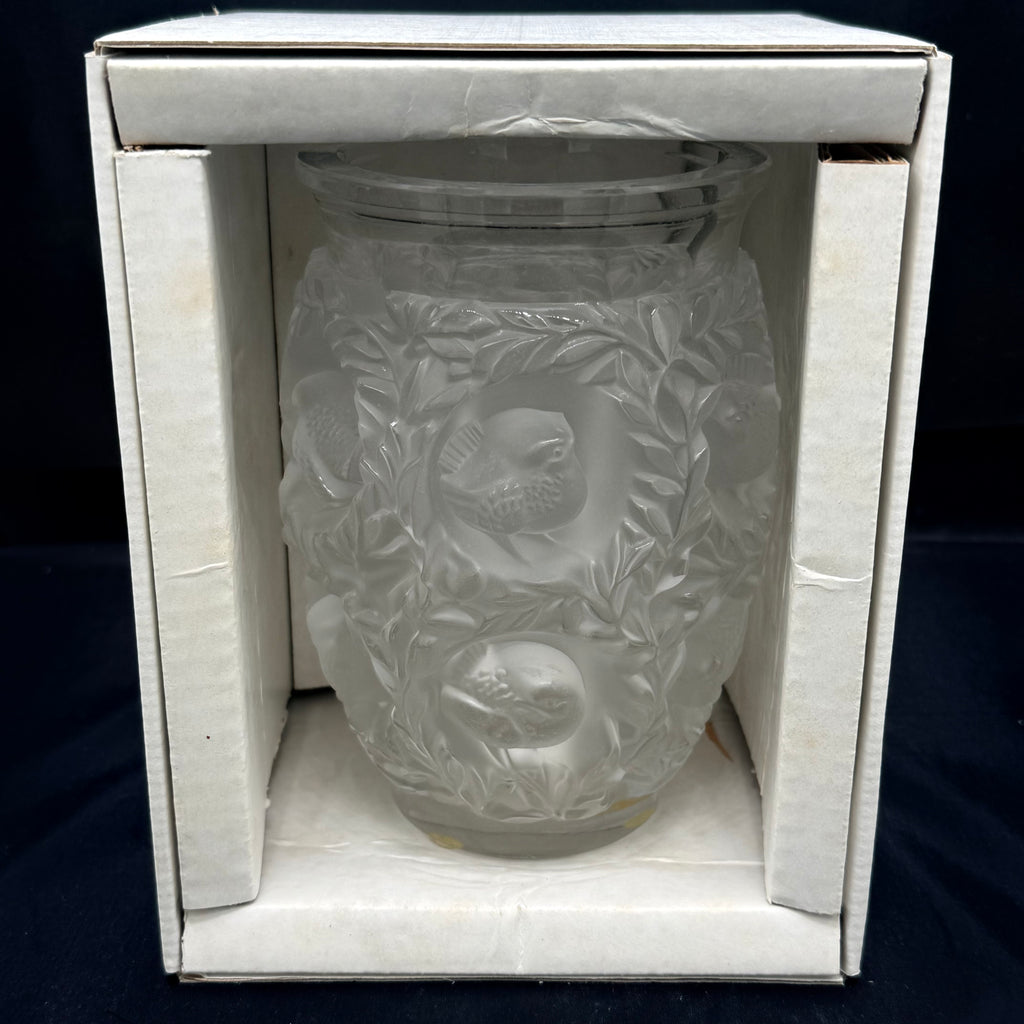 Lalique Bagatelle 6.7" Signed Vase