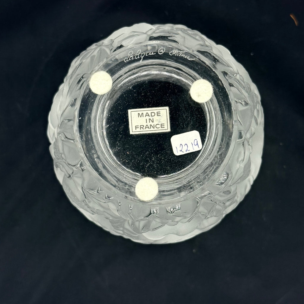 Lalique Bagatelle 6.7" Signed Vase