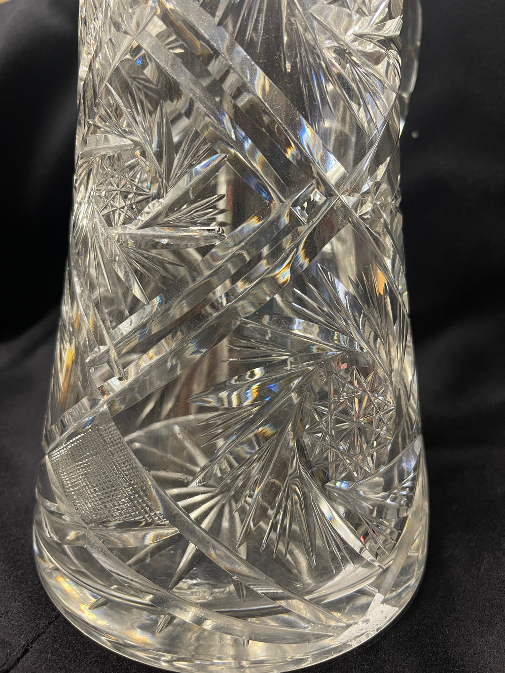 American Brilliant Period Cut Glass Pitcher