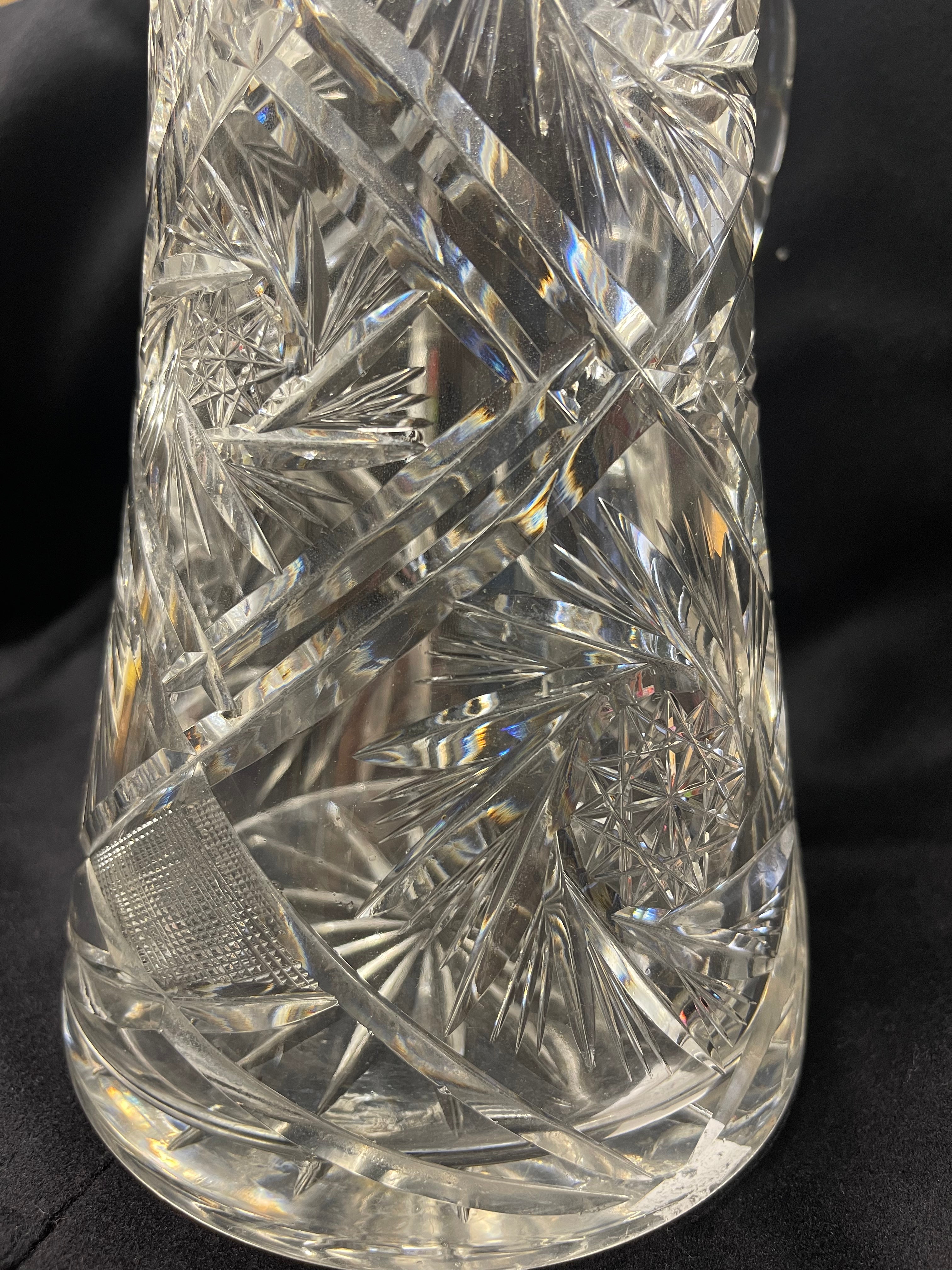 American Brilliant Period Cut Glass Pitcher