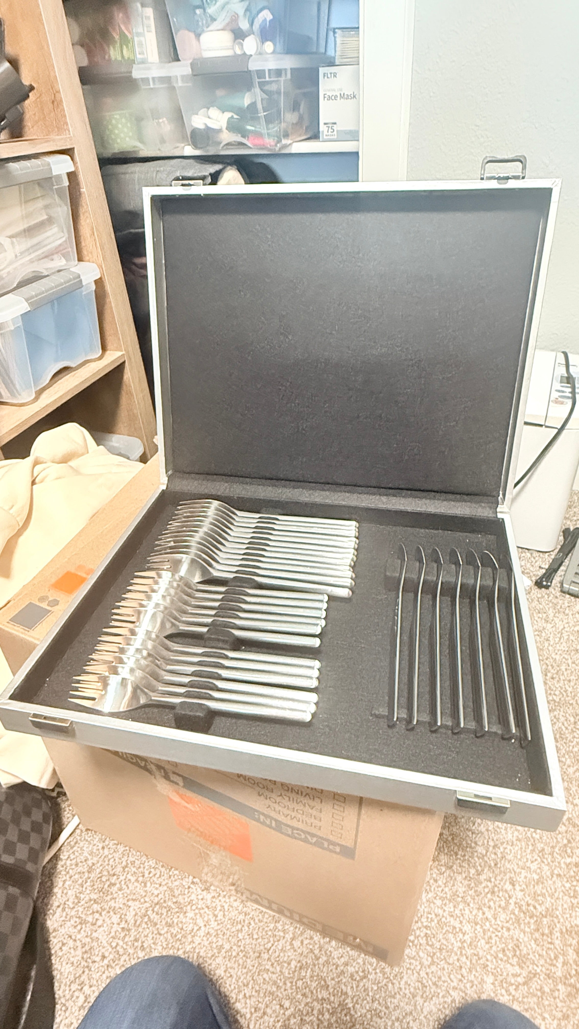 Rosenthal Modernist Cutlery Flatware Set Stainless Steel [62 Piece Set]
