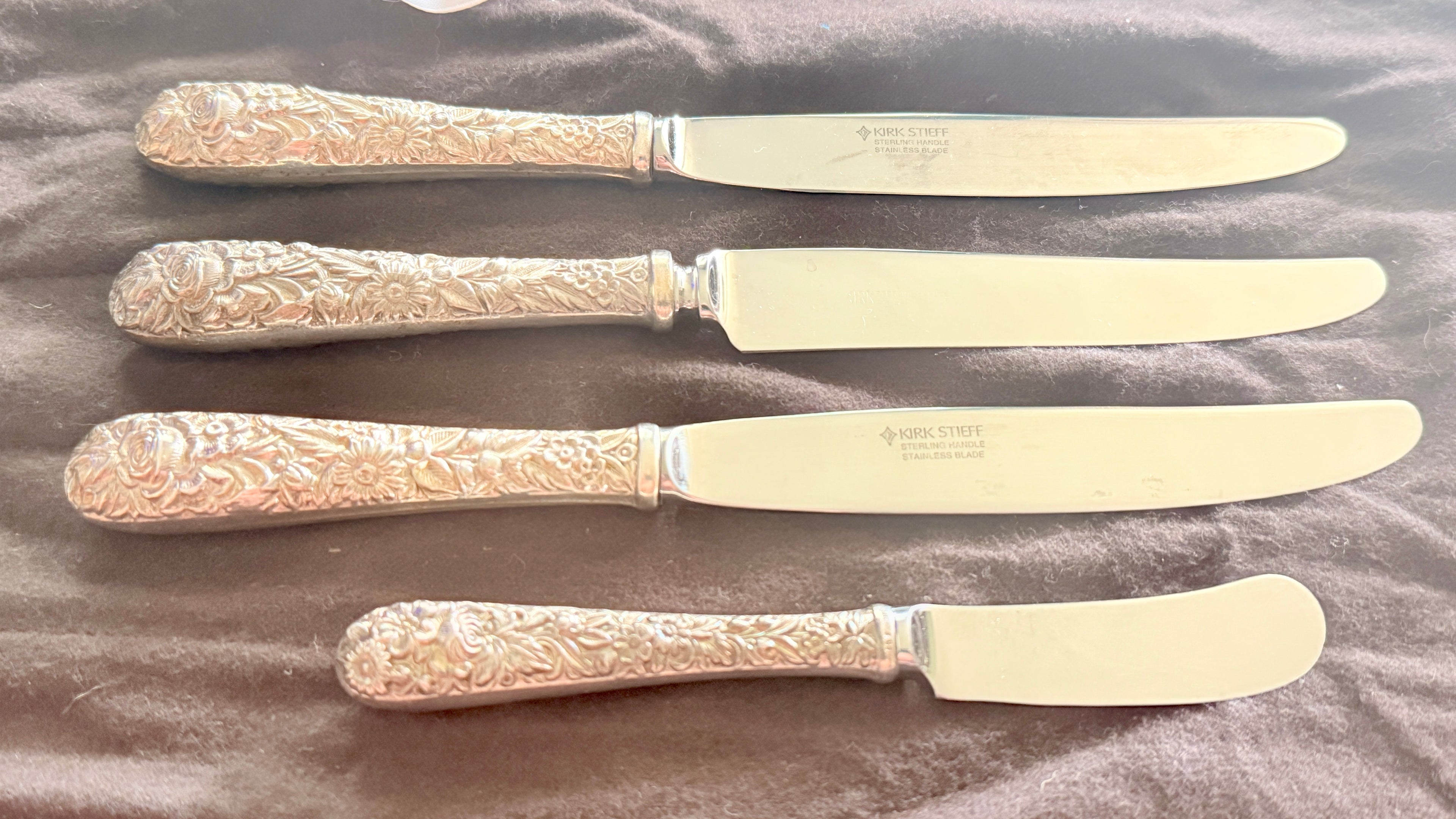 S. Kirk & Son Sterling Silver Repousse Asstd Set Of 14