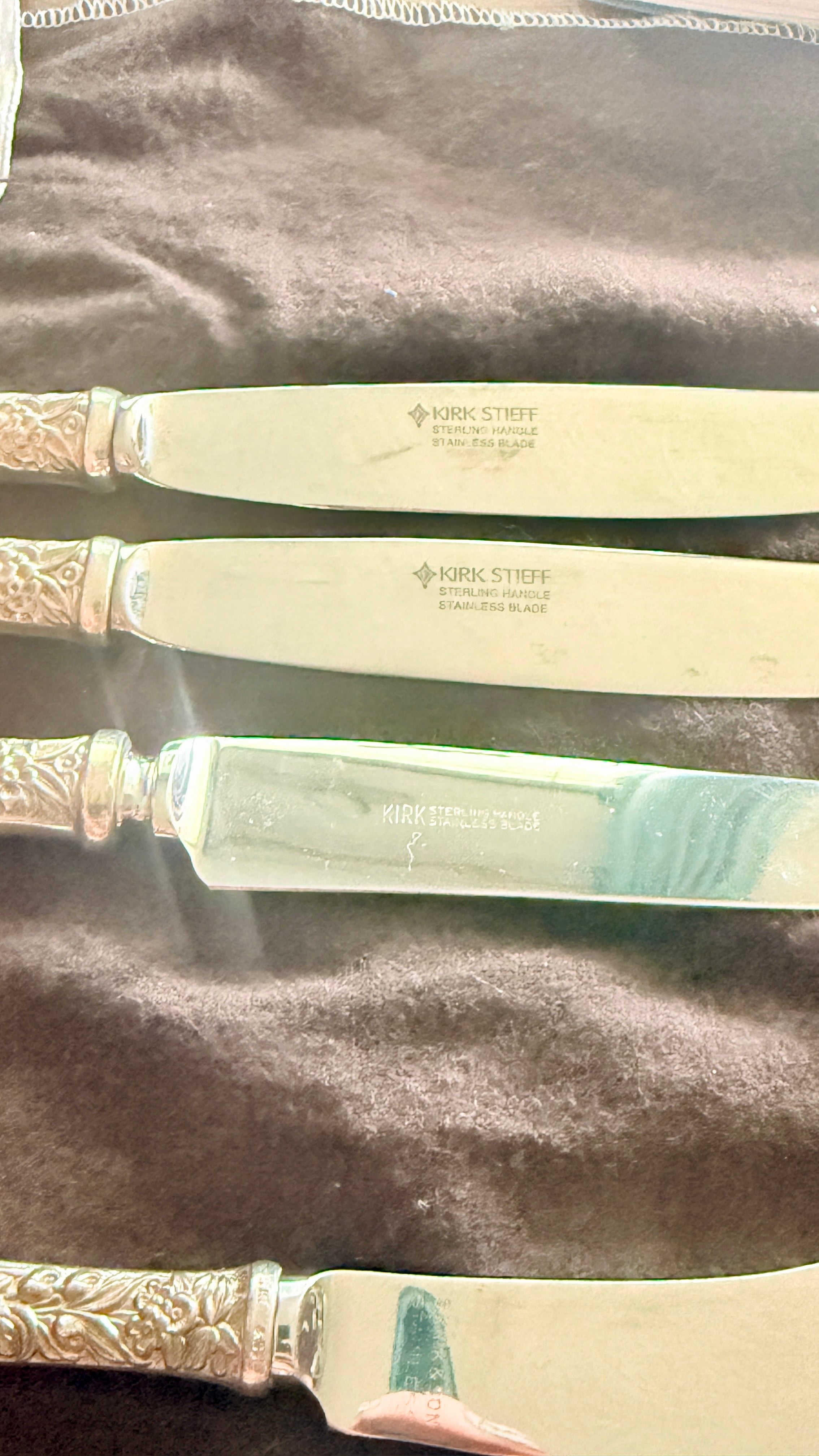 S. Kirk & Son Sterling Silver Repousse Asstd Set Of 14