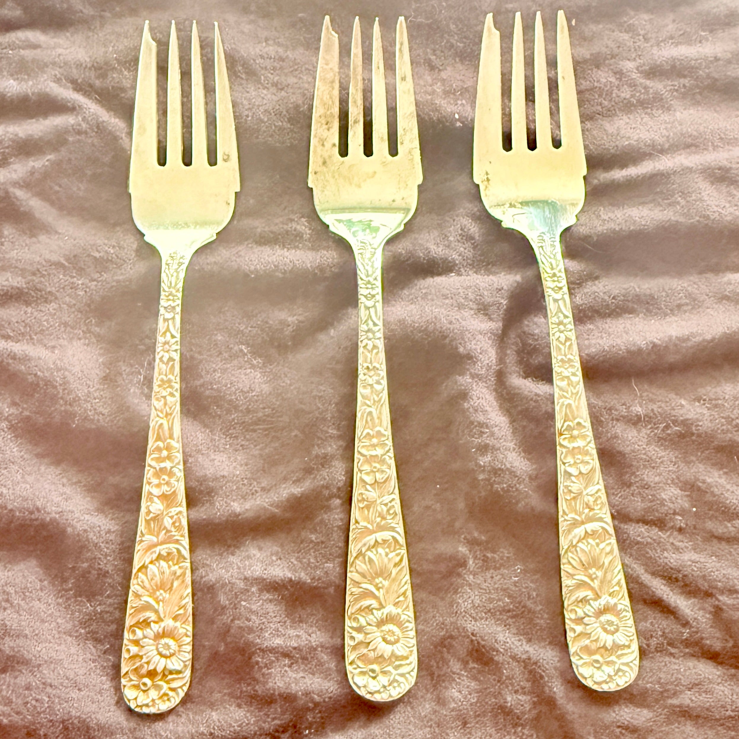 S. Kirk & Son Sterling Silver Repousse Asstd Set Of 14