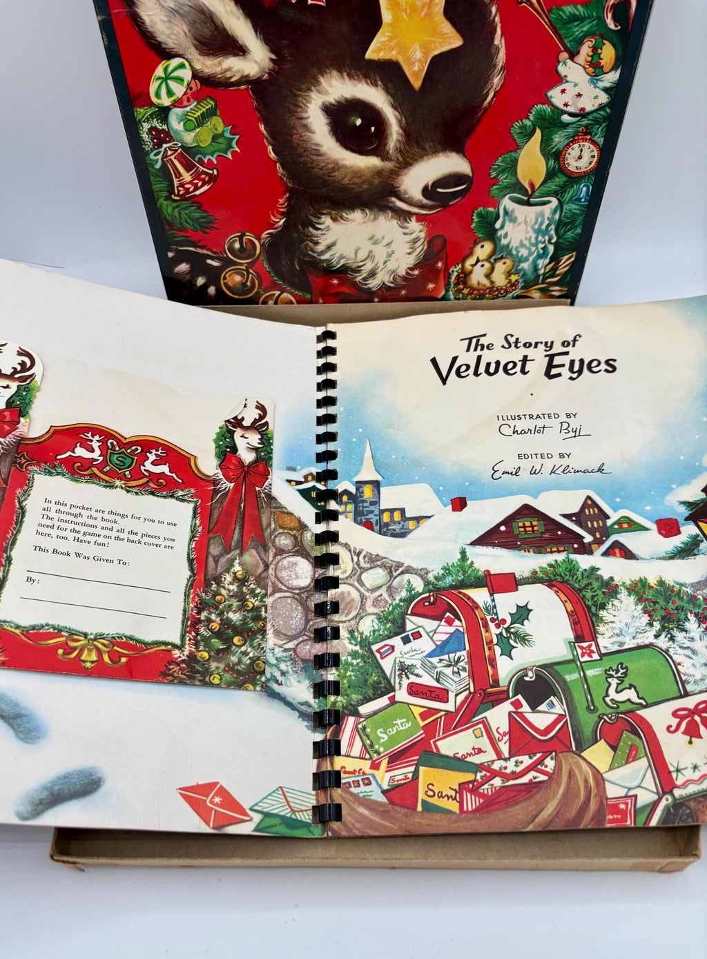 Vintage Velvet Eyes Santa’s Little Helper