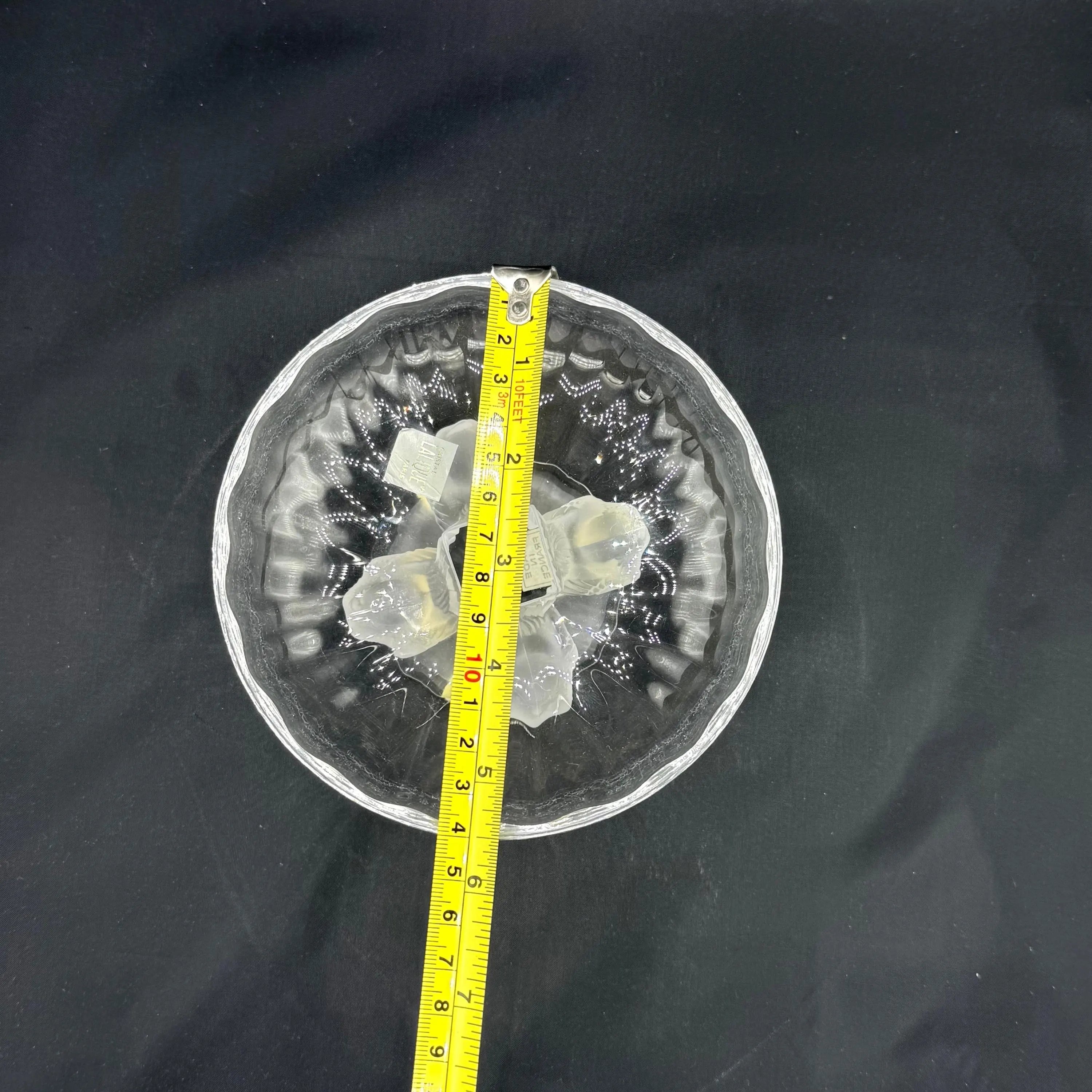 Lalique Crystal Nogent Sparrows Bowl - New w/Stickers