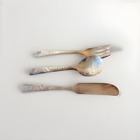 Vintage Campbells Soup Kids Flatware Set Oneida Wm A Rogers Knife Spoon Fork 3pc