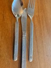 Vintage NORTHWEST ORIENT AIRLINES Flatware Set - Stainless Spoon Fork Knife Logo